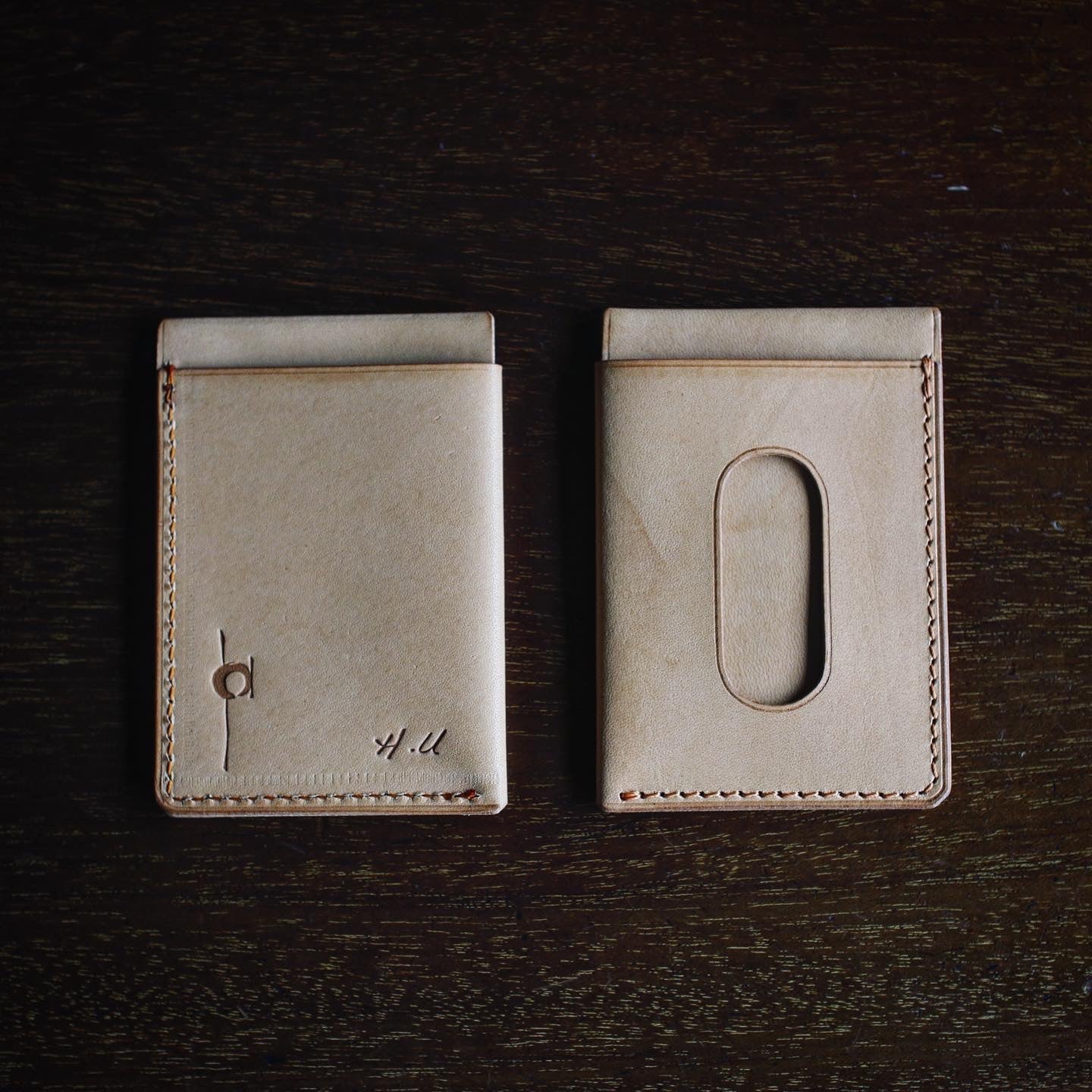 【オーダー】イニシャル焼印入りパスケース