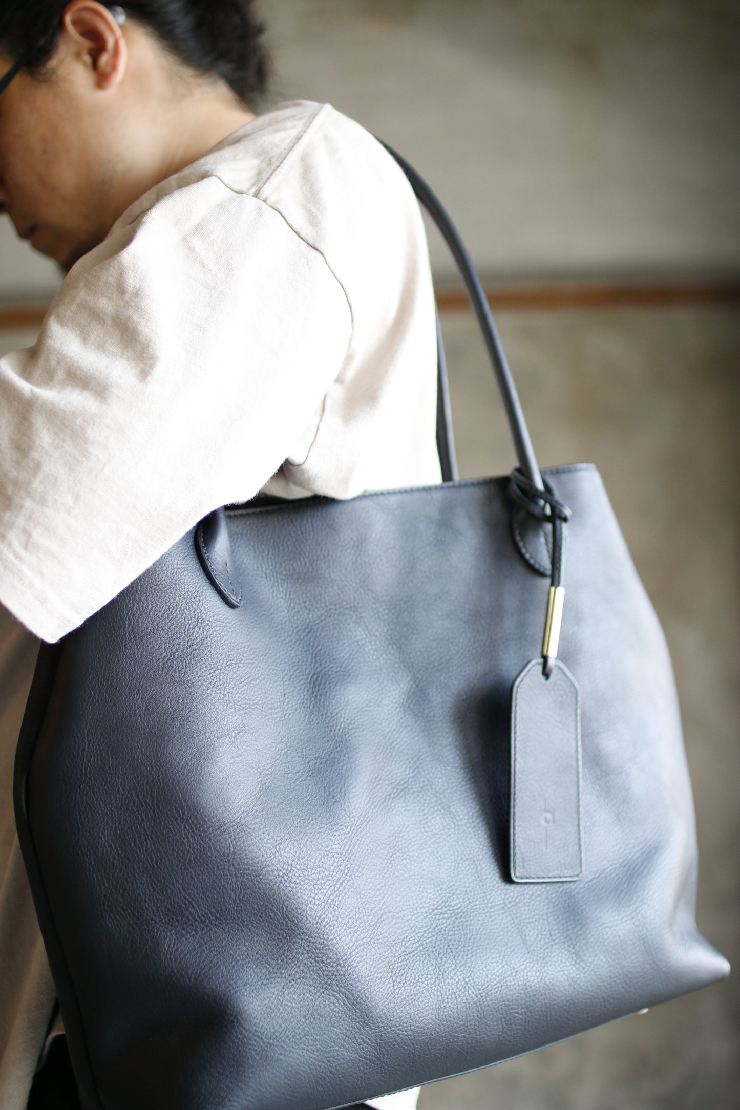 【オーダー】仕立て持ち手が美しいトートバッグ