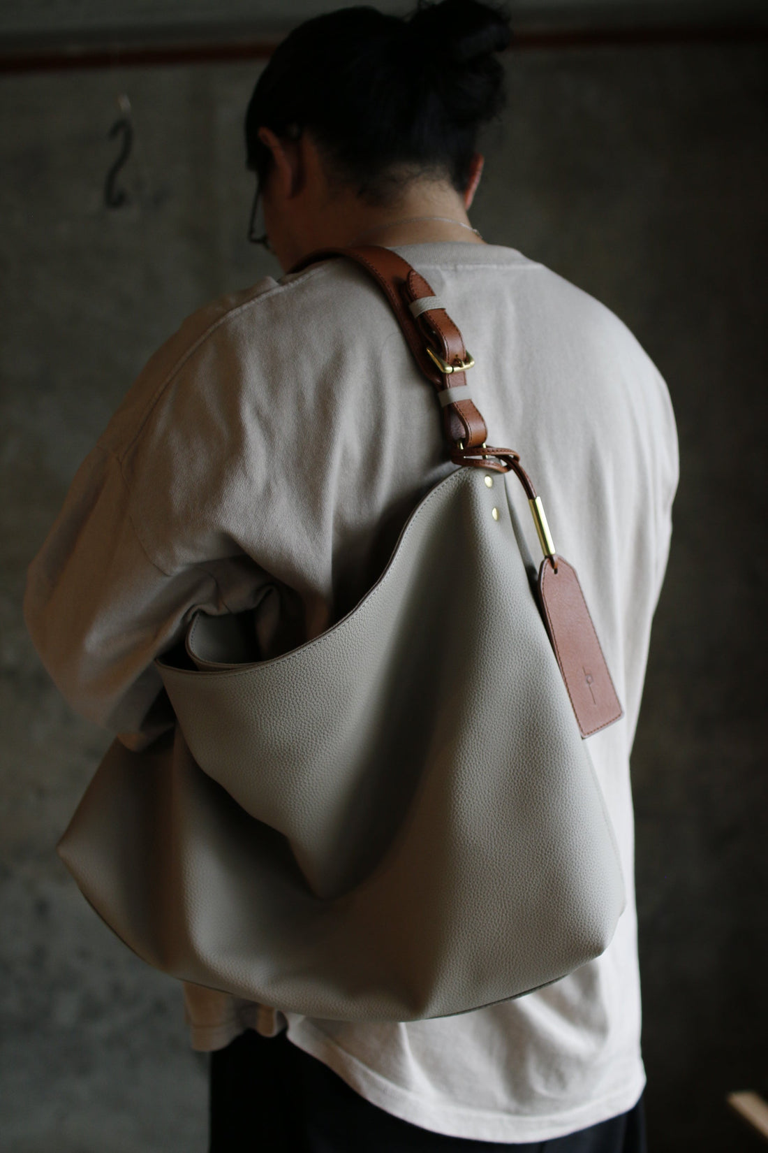 くたっとしたワンショルダーバッグ【order made】