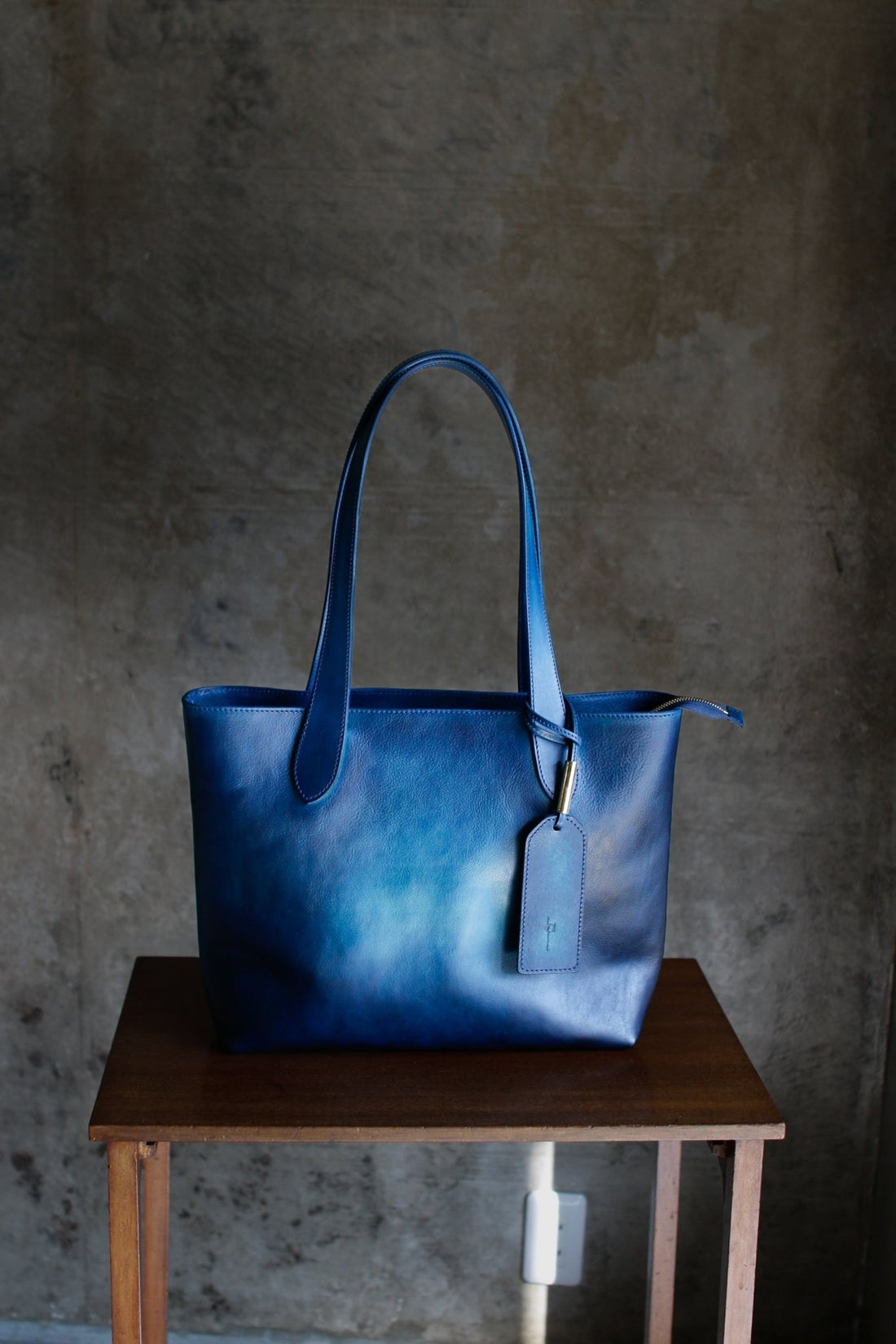 ネイビー系グラデーションのトートバッグ【Bespoke series】 - Has