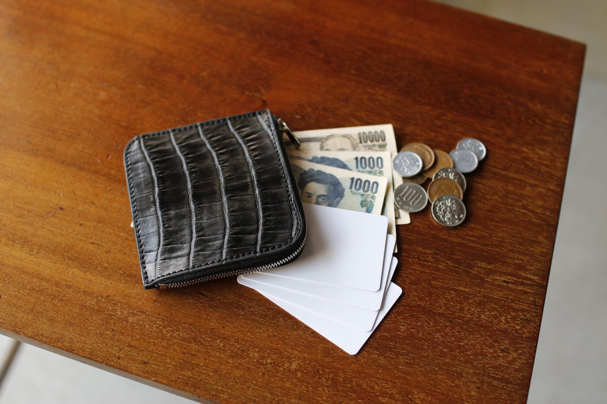 Alligator L-shaped wallet [made to order] – Has