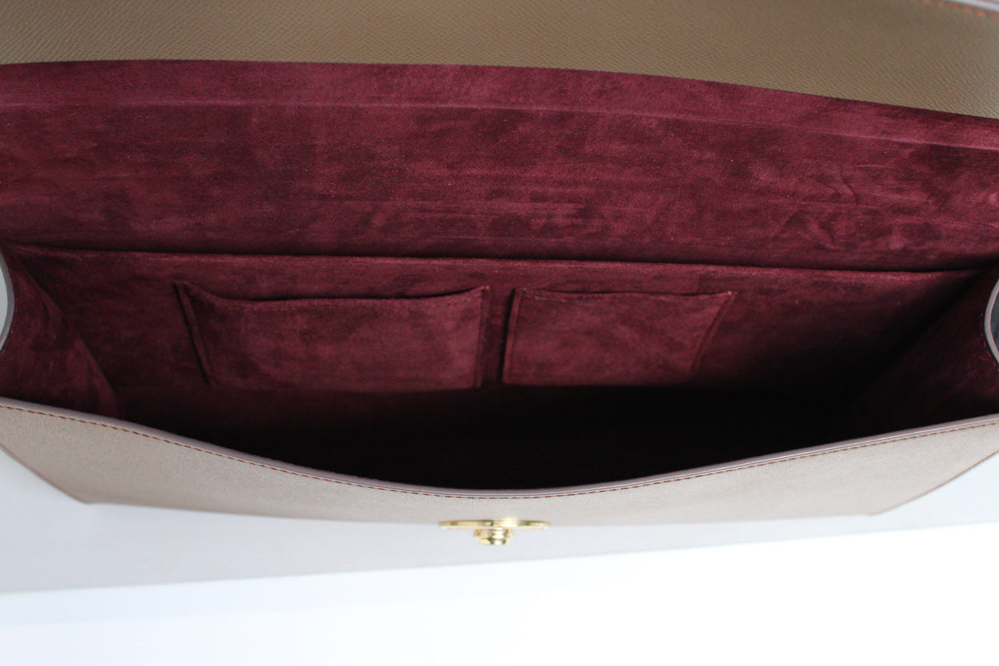 【オーダー】クラシック錠前クラッチバッグ（総手縫い仕立て）