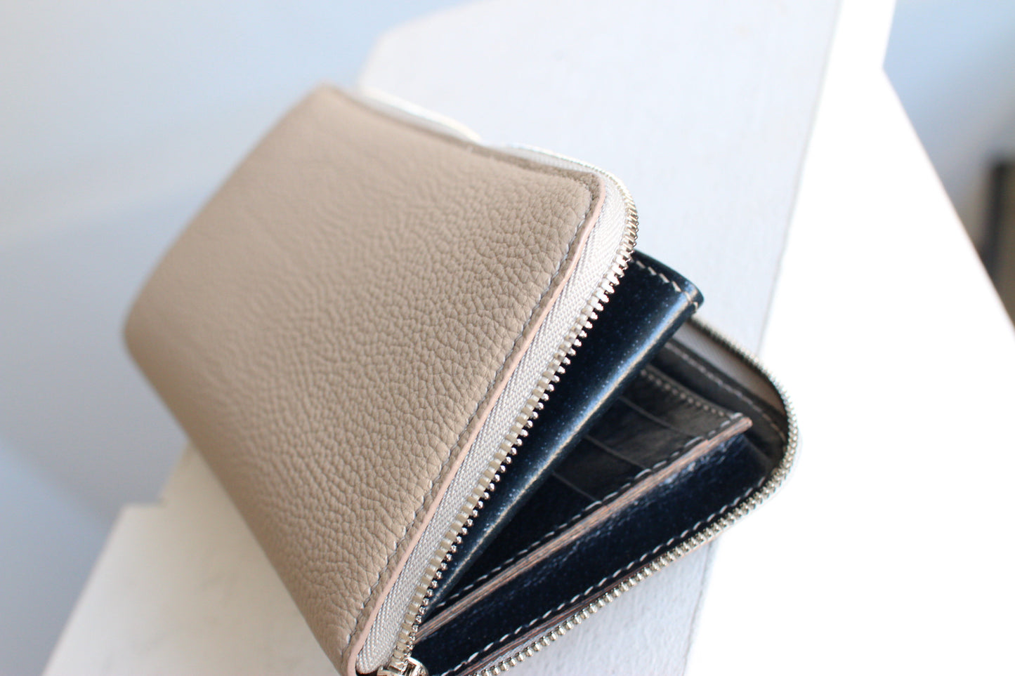 【オーダー】総手縫いL字ファスナー長財布