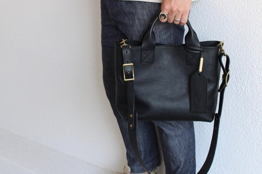 【オーダー】ストラップをカスタマイズしたミディアムトートバッグ