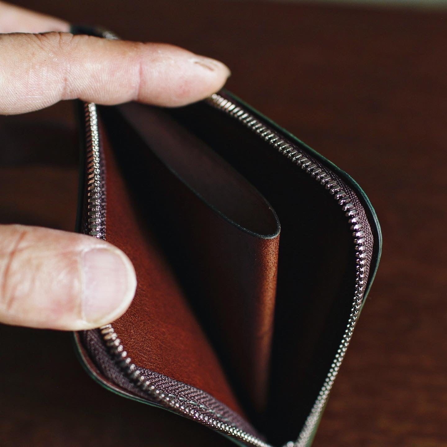 【オーダー】アリゲーターのL字コンパクト財布