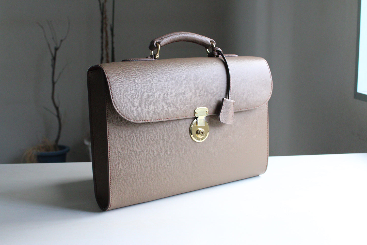 【オーダー】クラシック錠前クラッチバッグ（総手縫い仕立て）