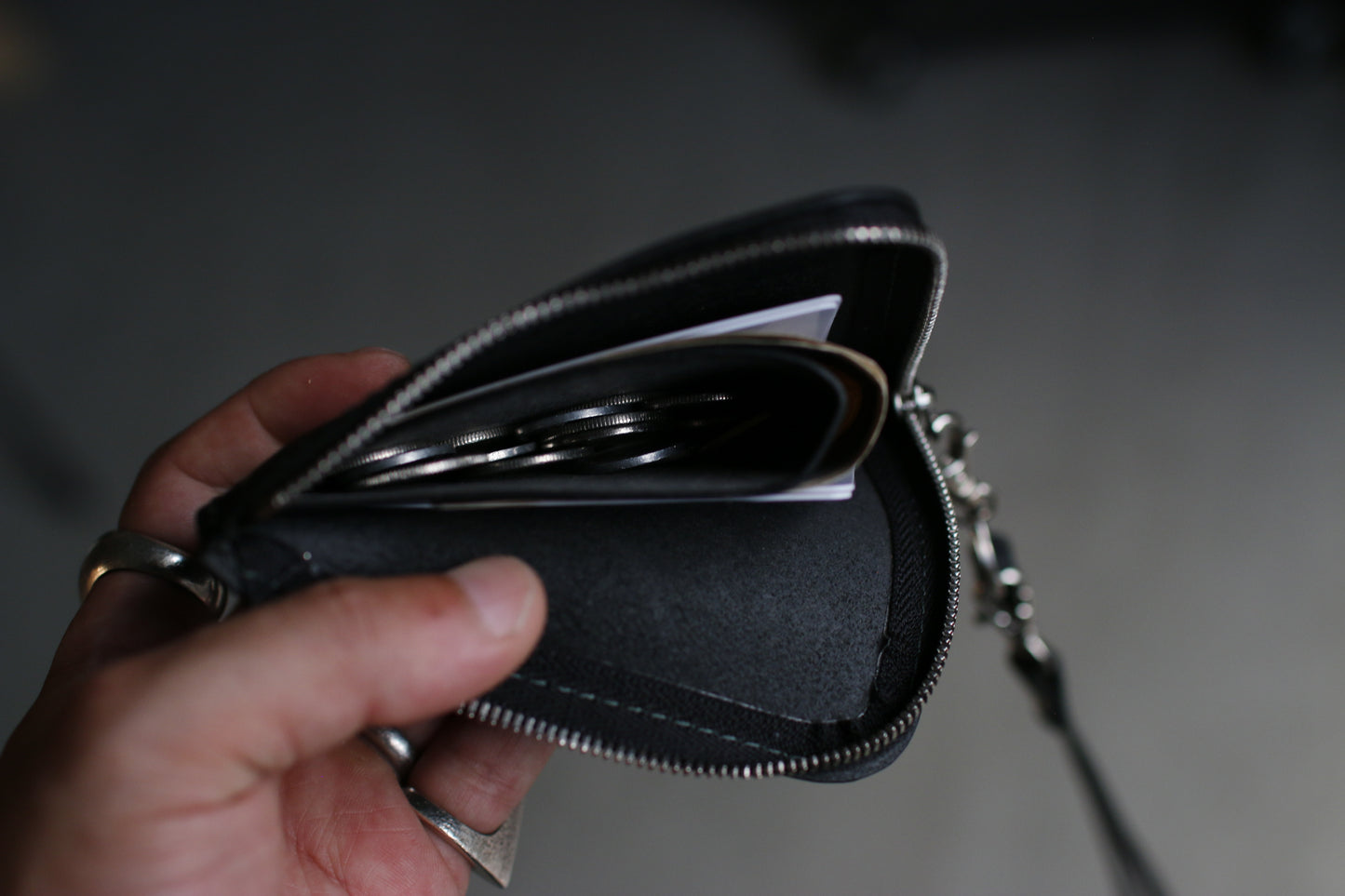 【オーダー】ネックストラップ付きL字コンパクト財布