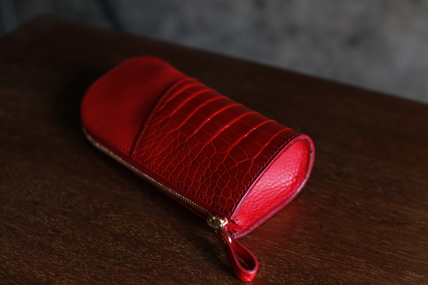 【オーダー】アリゲーターレザーのペンケース