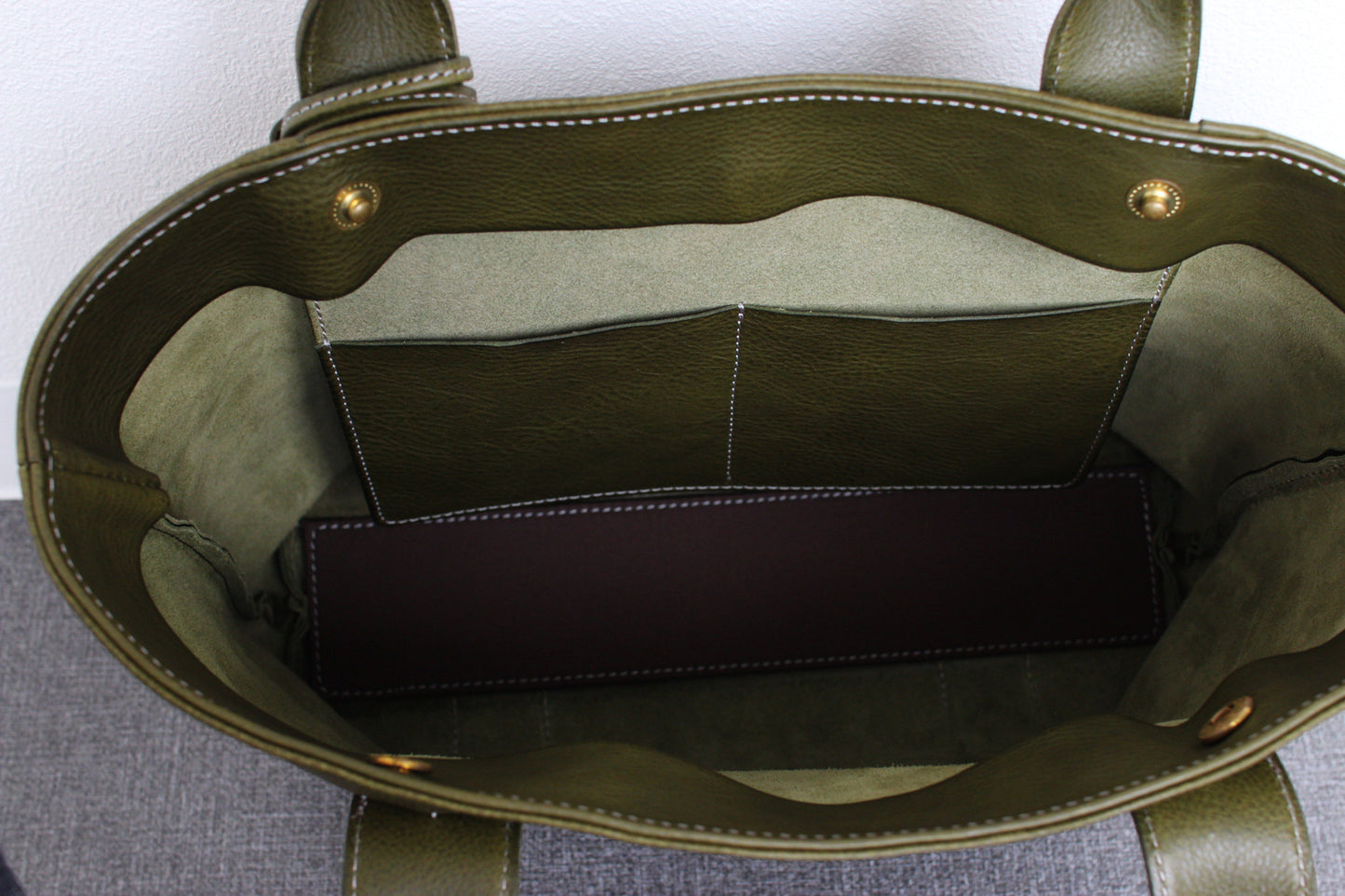 【オーダー】オリーブ色のトートバッグ