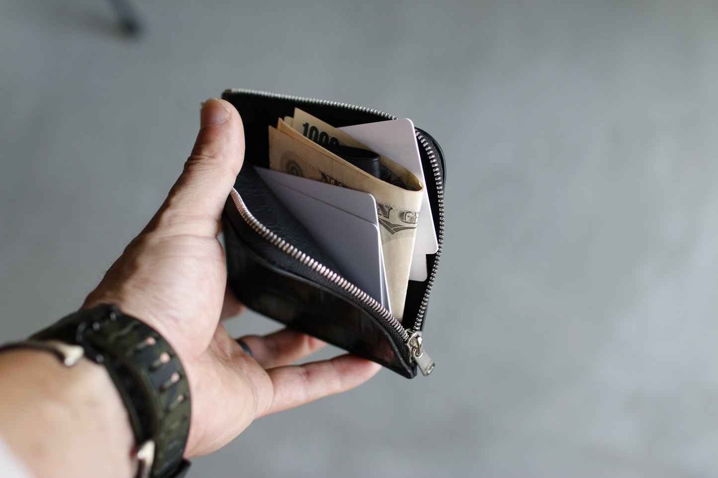 【オーダー】アリゲーターL字コンパクト財布