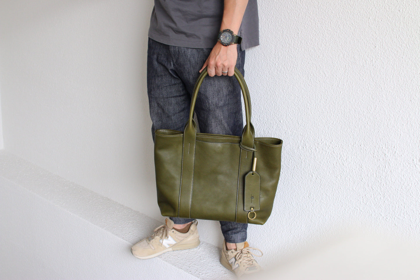 【オーダー】オリーブ色のトートバッグ