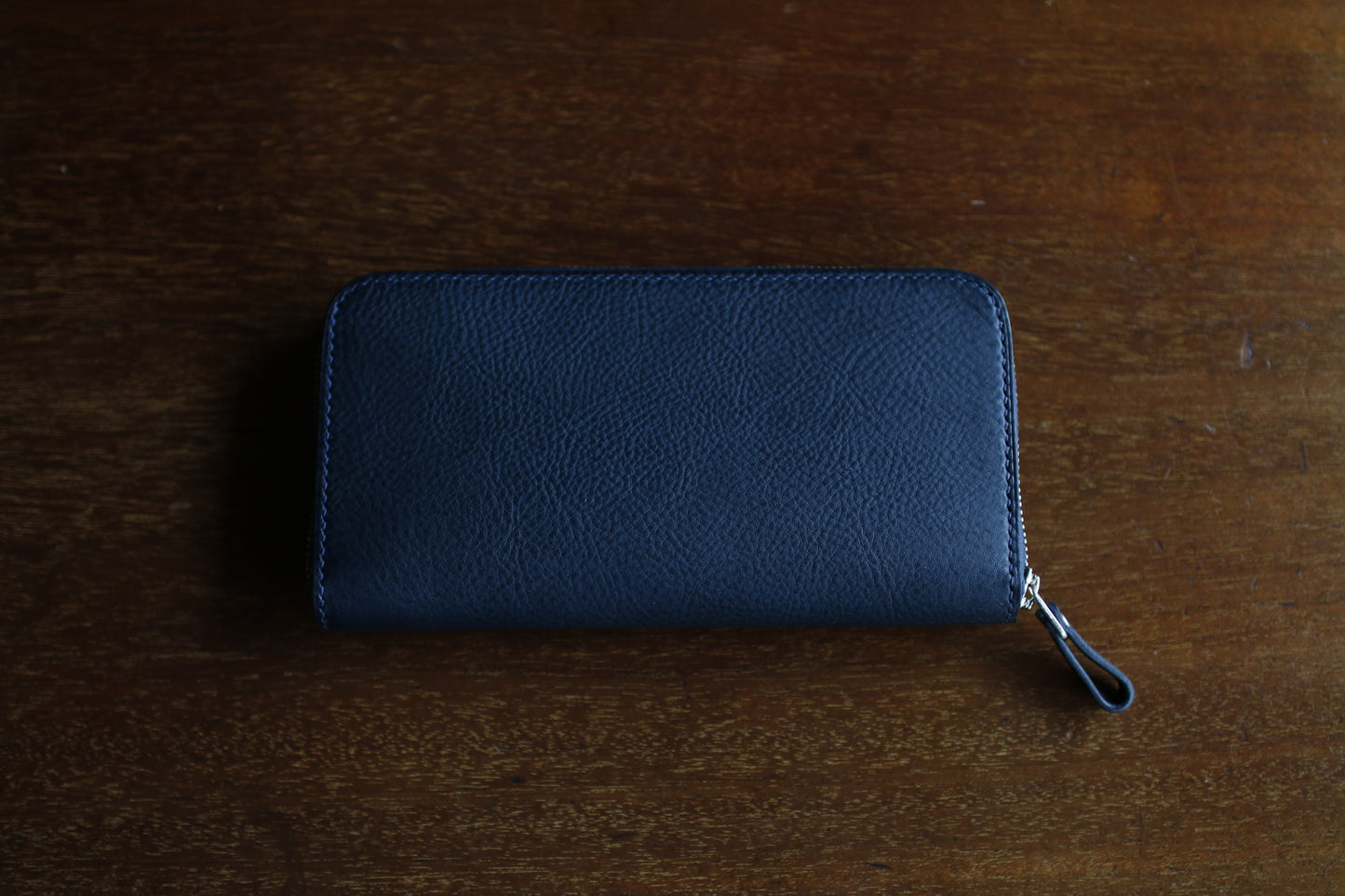 【オーダー】レーザー彫刻の総手縫いラウンドZIP長財布