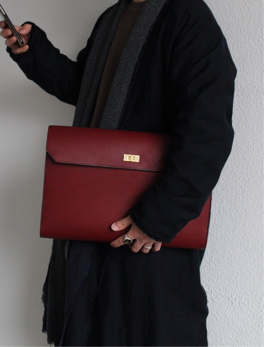 【オーダー】総手縫いクラッチバッグ