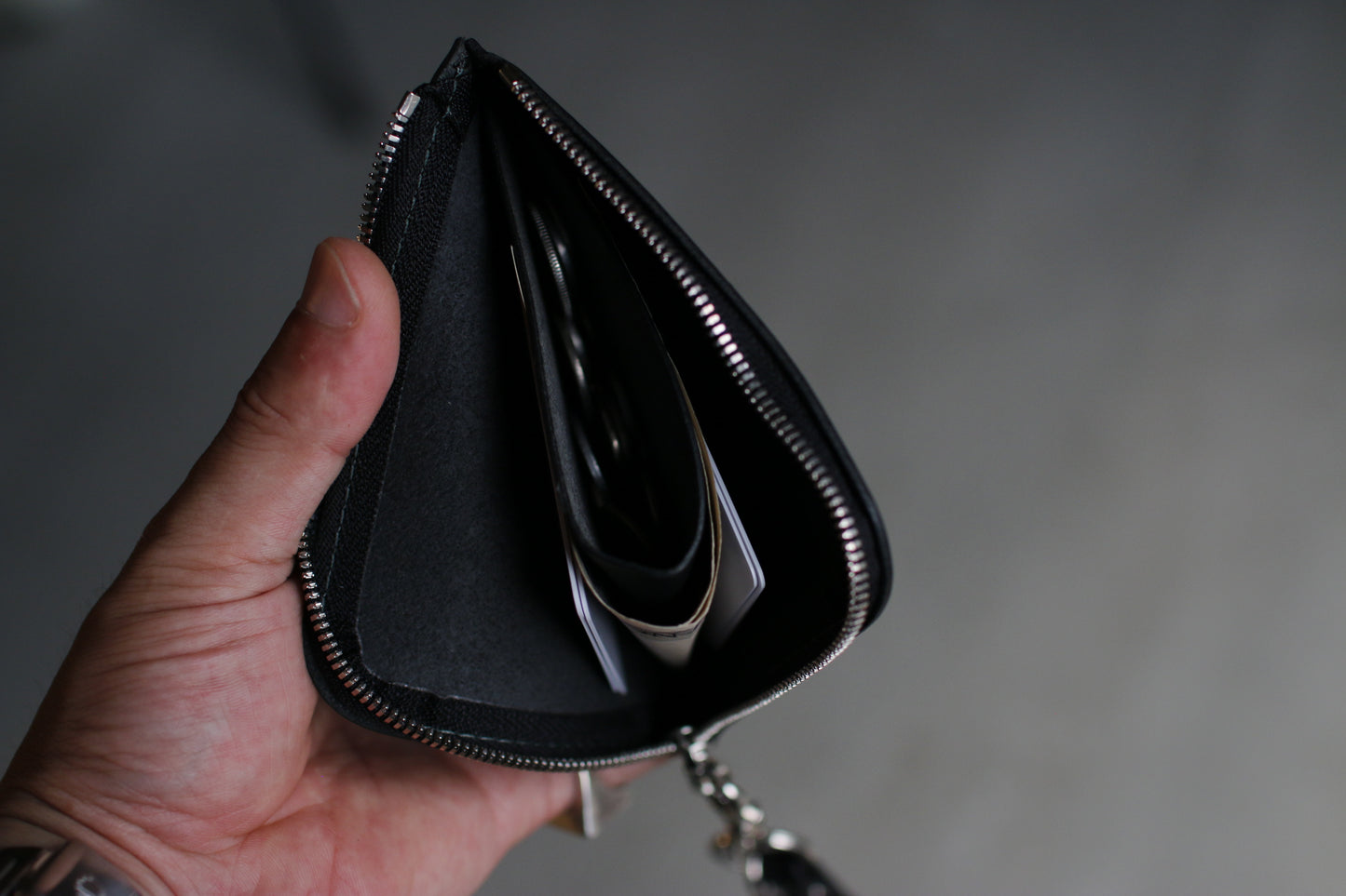 【オーダー】ネックストラップ付きL字コンパクト財布