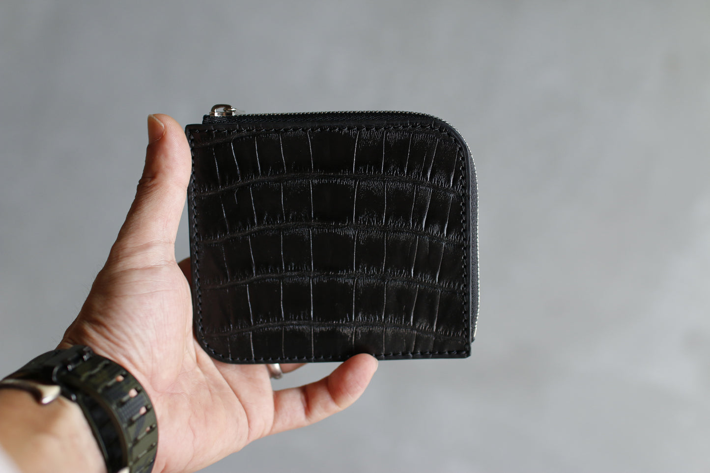 【オーダー】アリゲーターL字コンパクト財布
