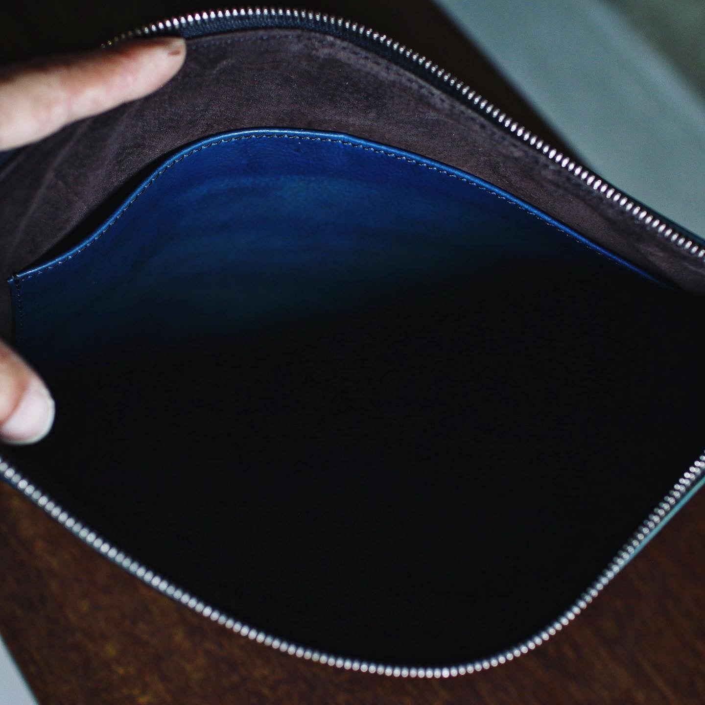 【オーダー】ハンドダイのドキュメントクラッチバッグ