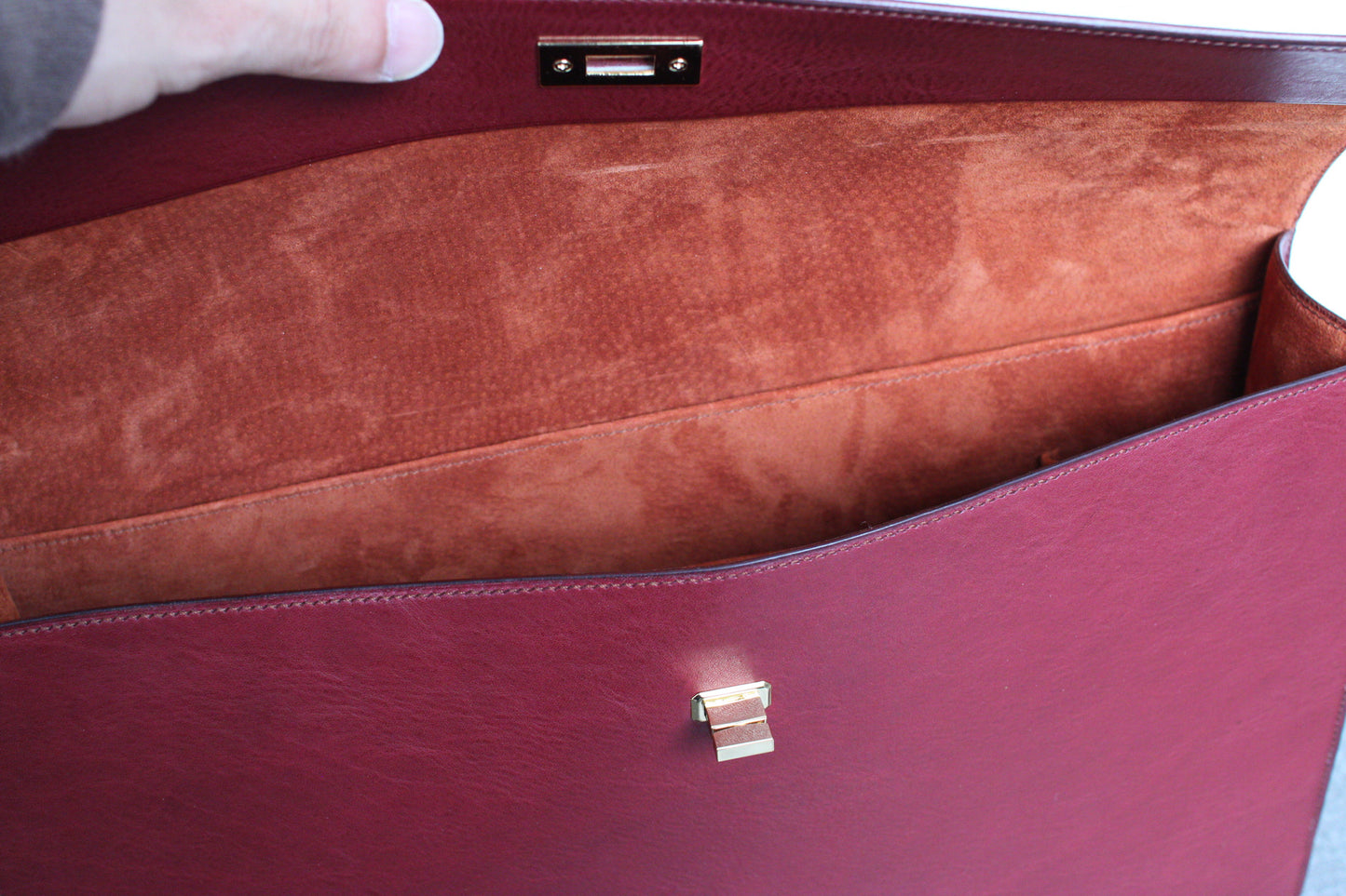 【オーダー】総手縫いクラッチバッグ