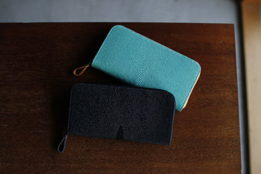 【オーダー】ガルーシャ総手縫いラウンドZIPウォレット