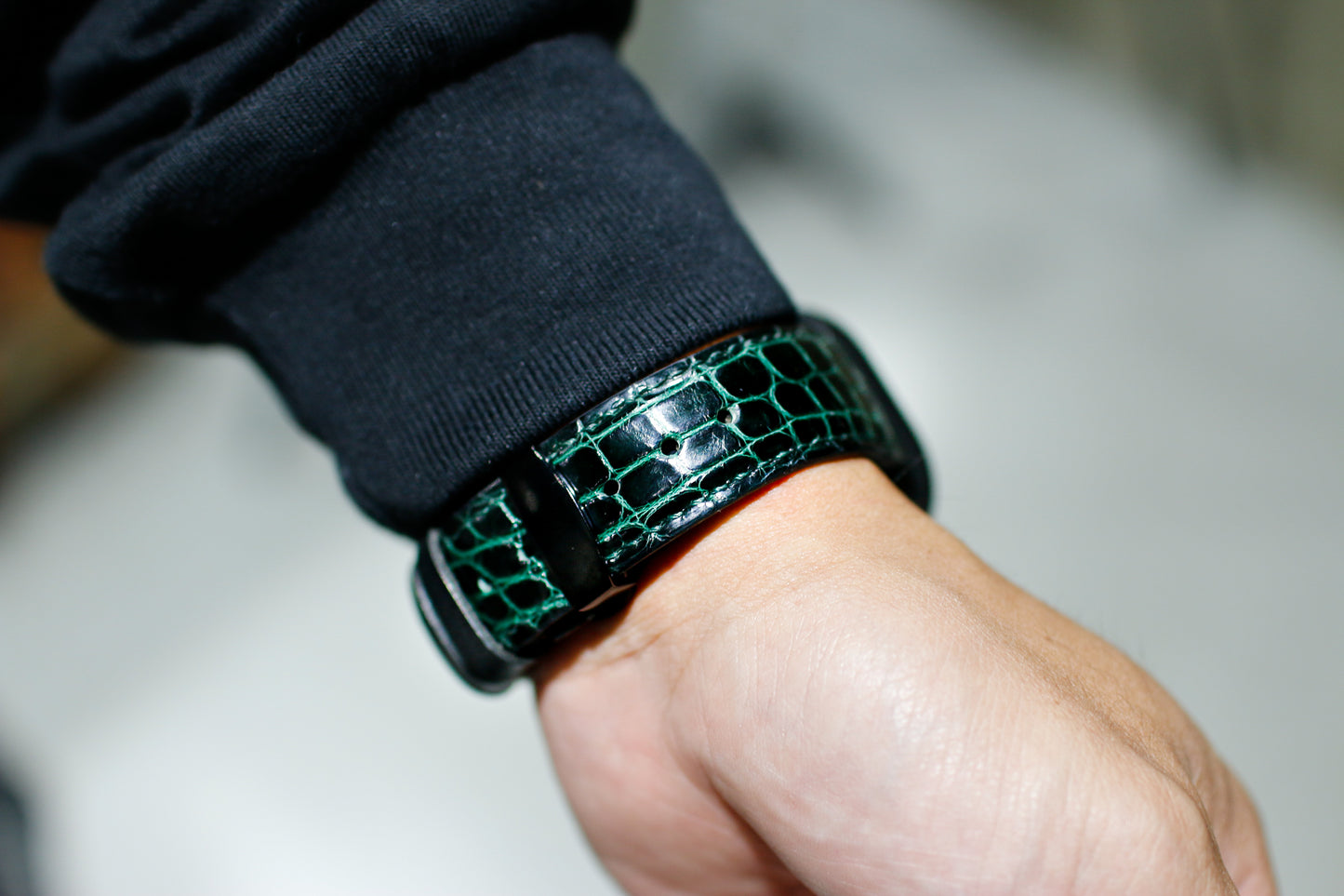 【オーダー】Apple Watch Ultra用アリゲーターレザーバンド