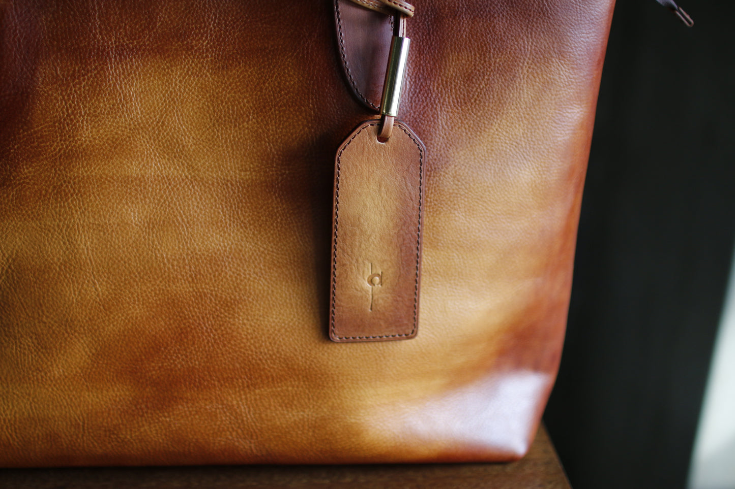 【オーダー】ハンドダイブラウンのビジネストートバッグ