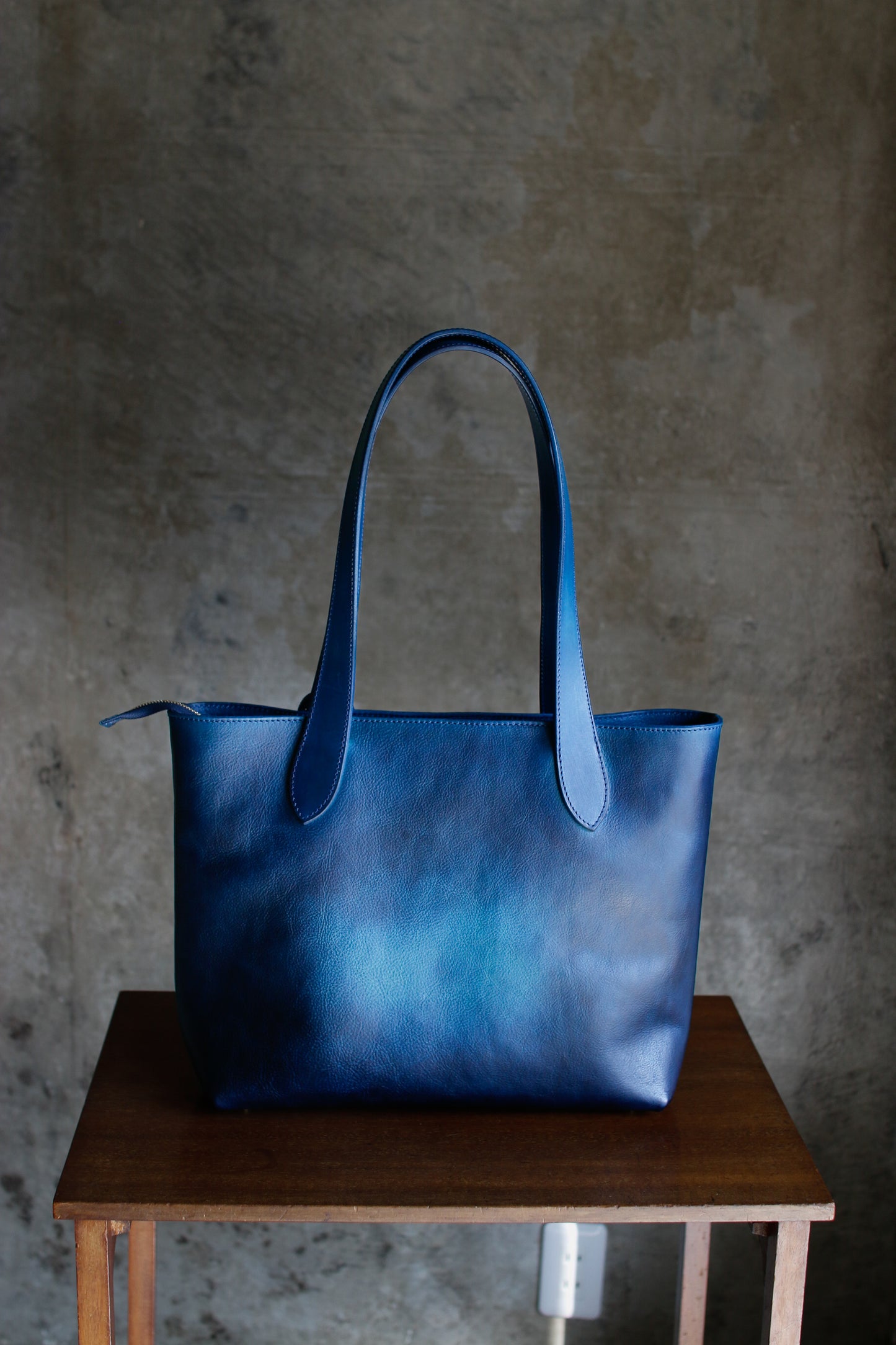 【オーダー】ハンドダイブルーのトートバッグ