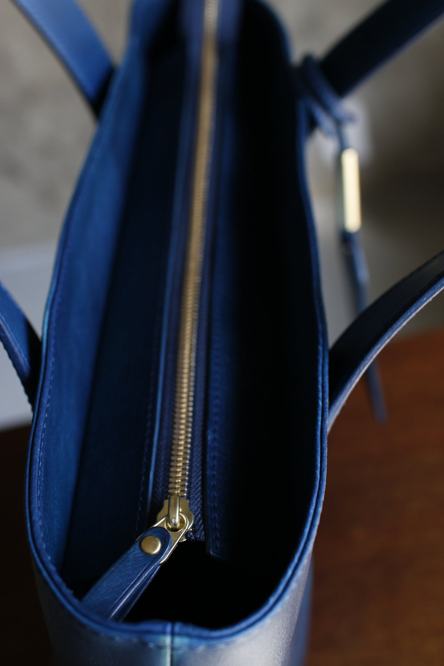 【オーダー】ハンドダイブルーのトートバッグ