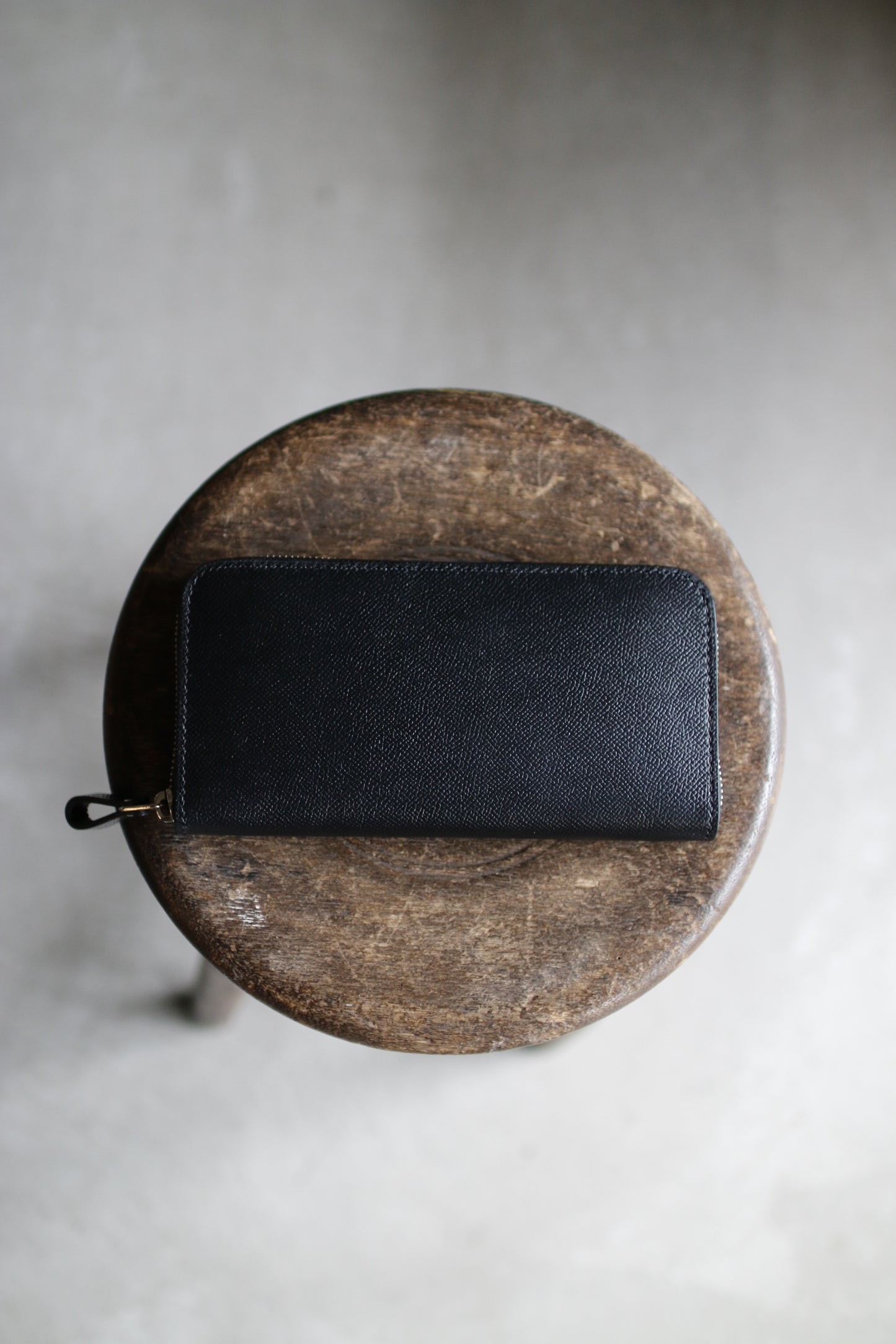 【オーダー】ブラック×イエローの総手縫い長財布