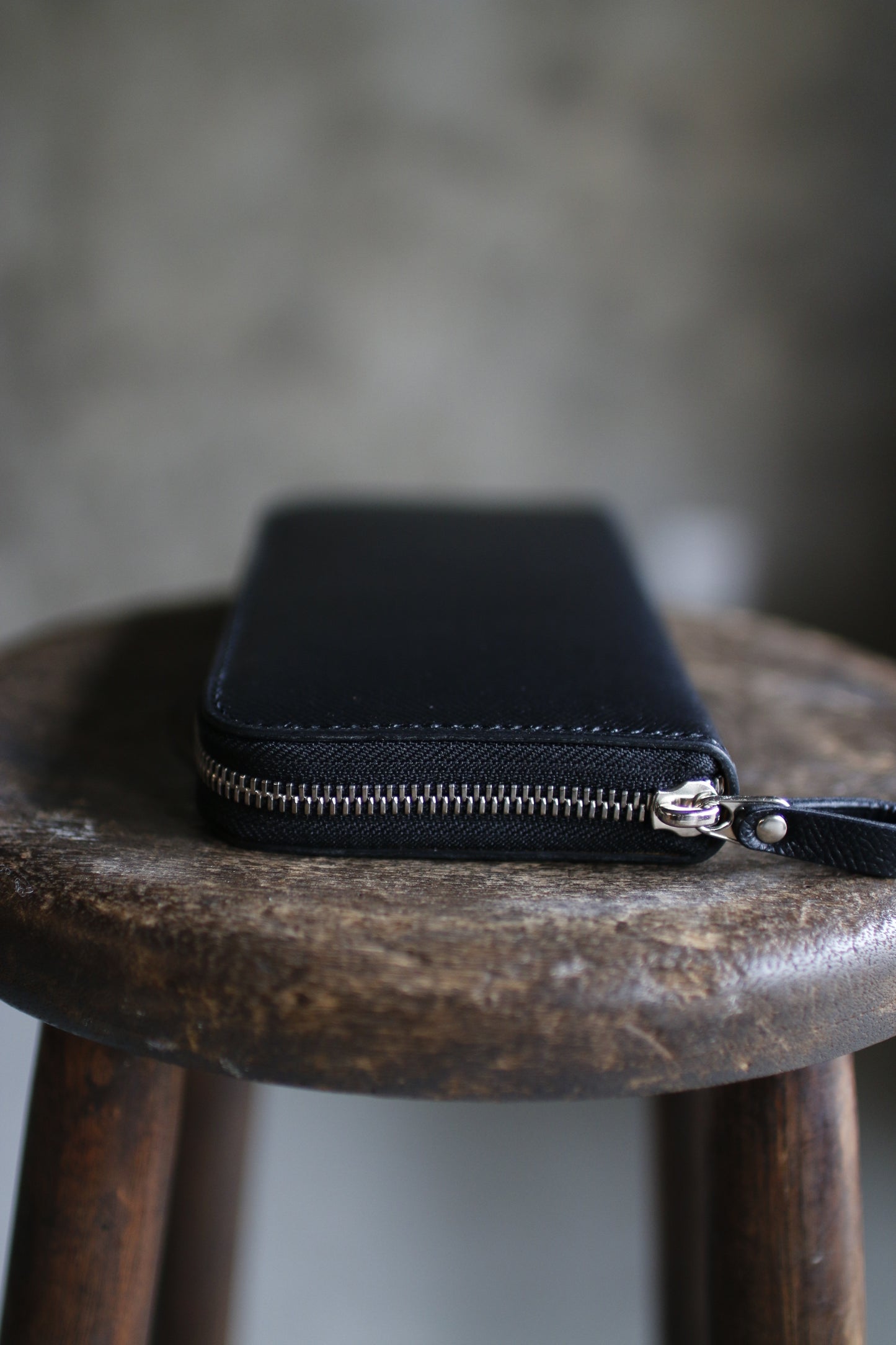 【オーダー】ブラック×イエローの総手縫い長財布