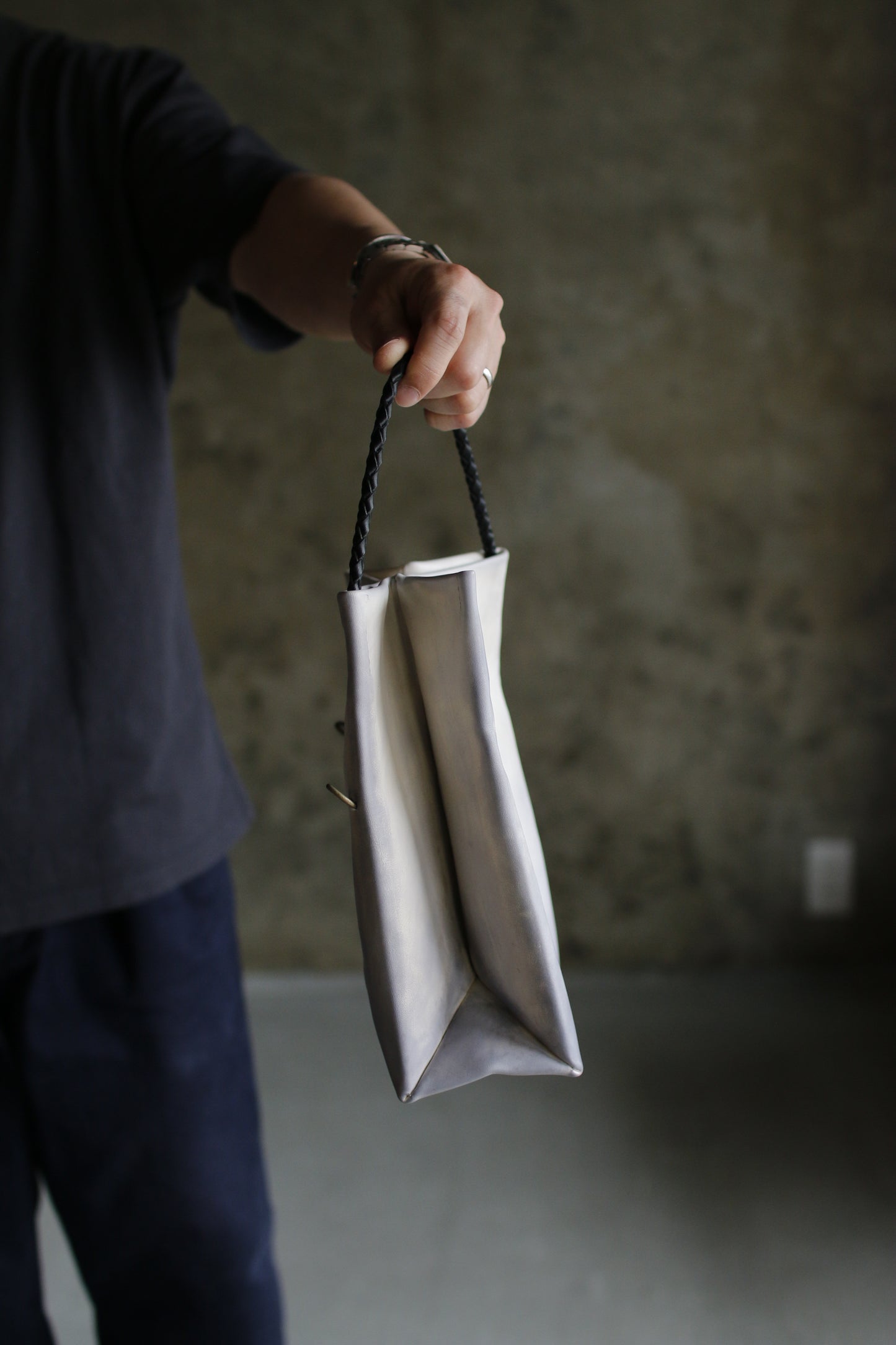 【オーダー】アルチザン仕様のレザー紙袋バッグ