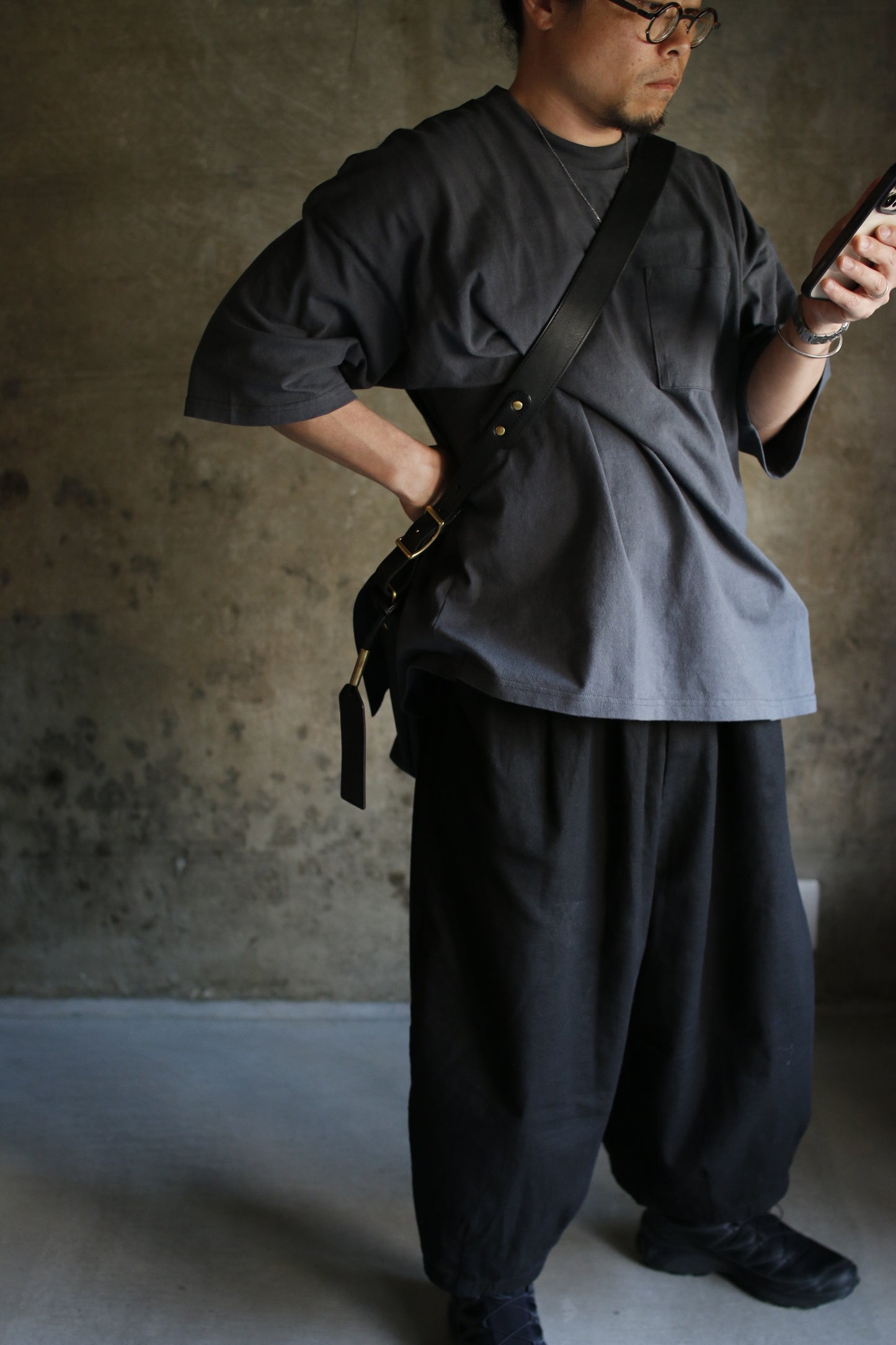 【オーダー】Y様裁ち切りカブセのメッセンジャーバッグ