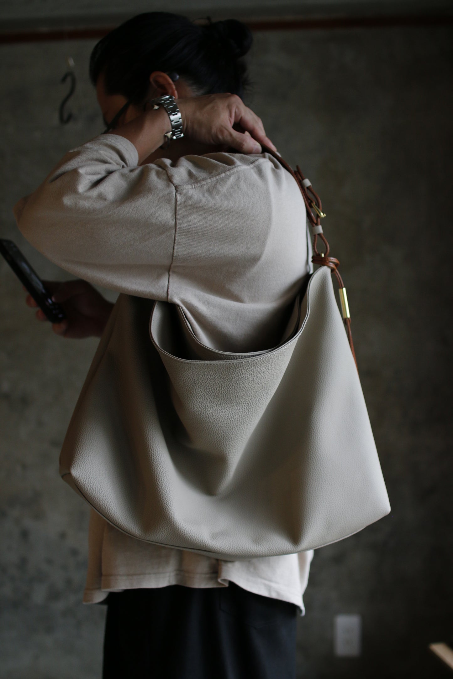 【オーダー】クラシカルなソフトワンショルダーバッグ