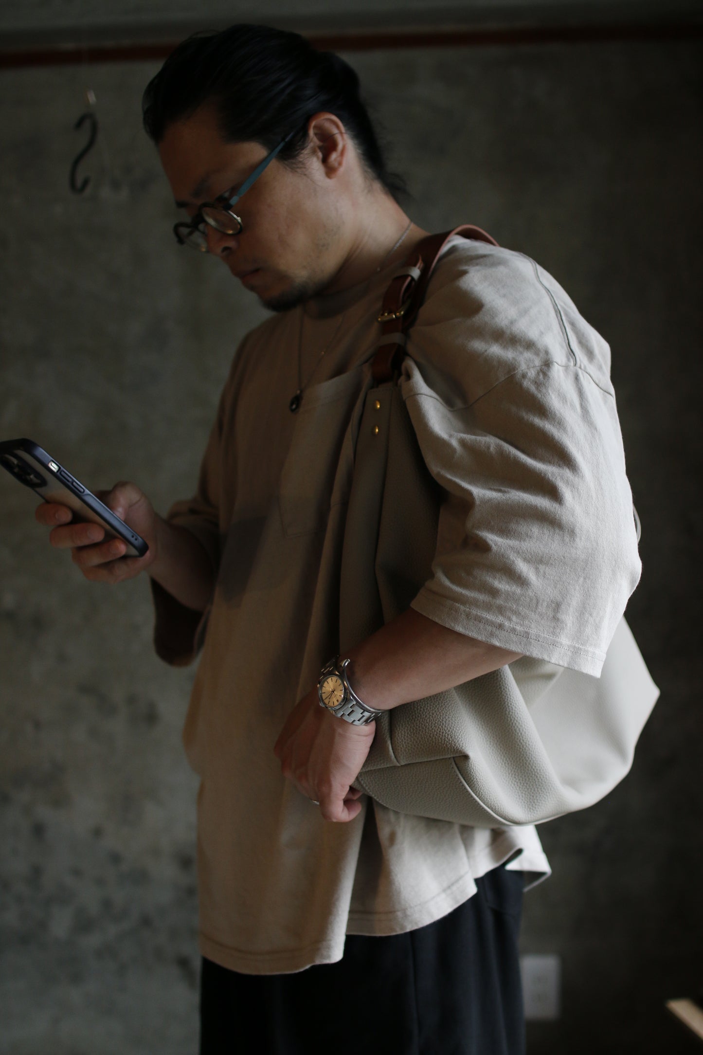 【オーダー】クラシカルなソフトワンショルダーバッグ