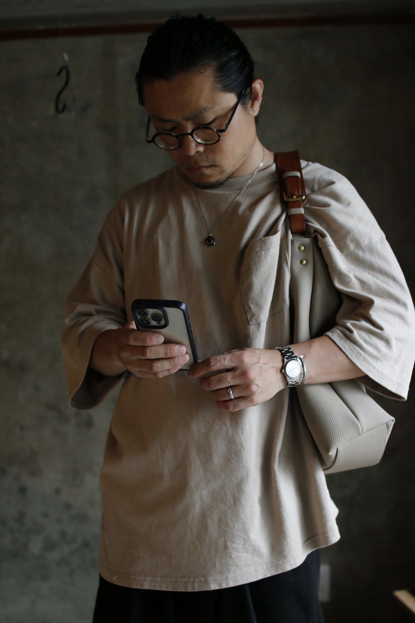 【オーダー】クラシカルなソフトワンショルダーバッグ