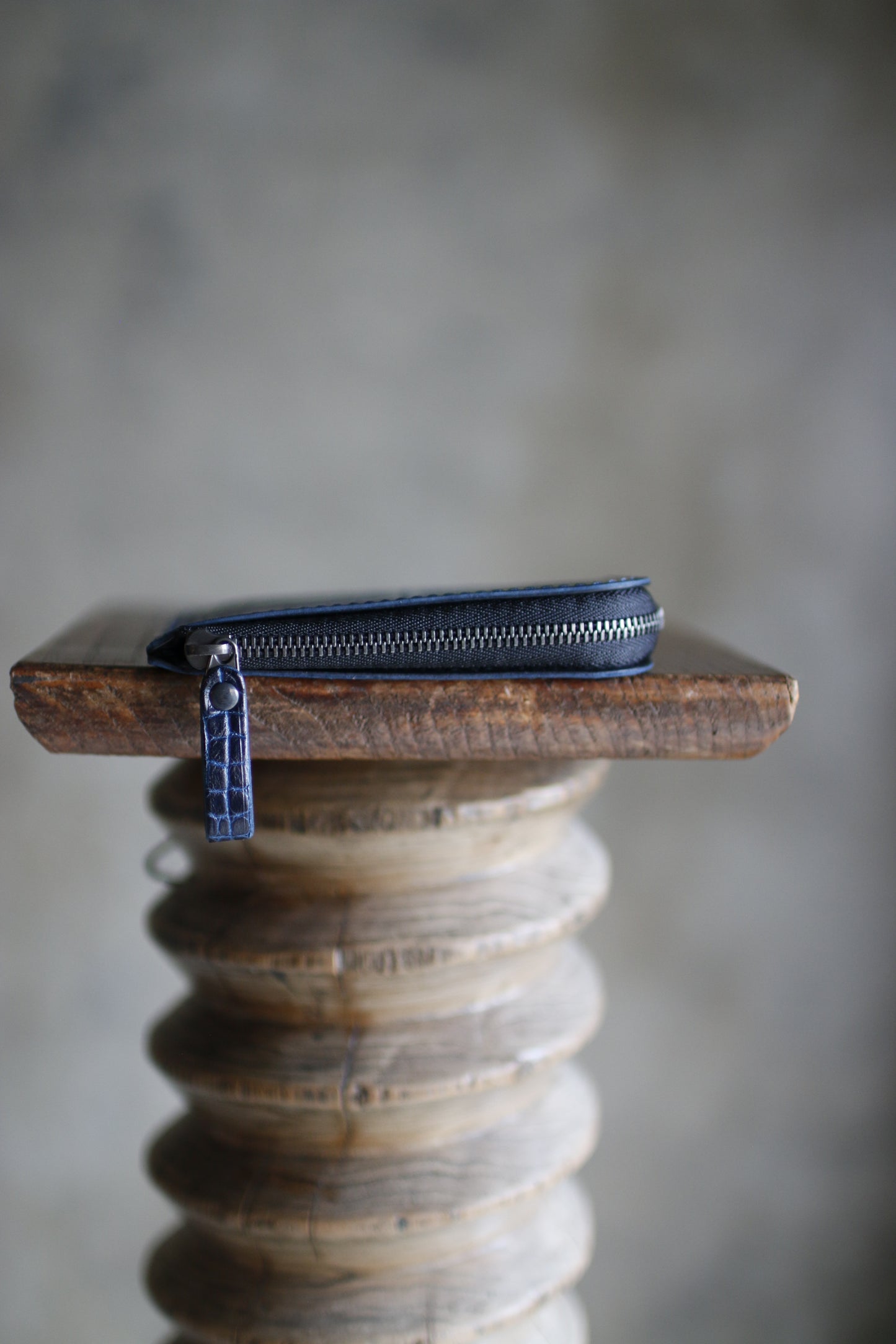 【オーダー】アリゲーターハンドダイL字コンパクト財布