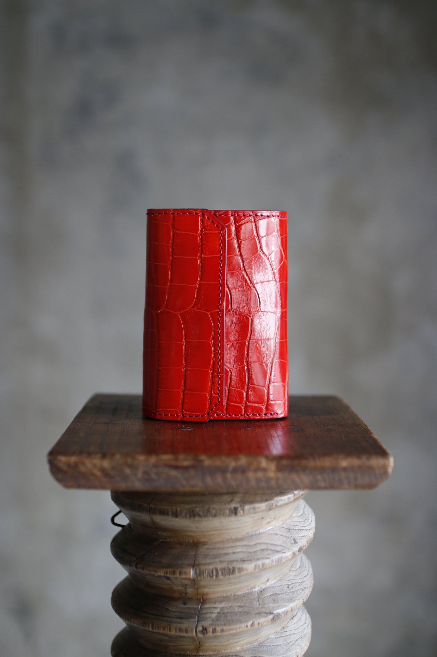 【オーダー】アリゲーターレザーのミディアムウォレット