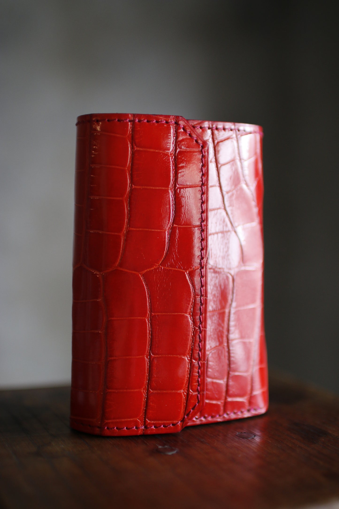 【オーダー】アリゲーターレザーのミディアムウォレット