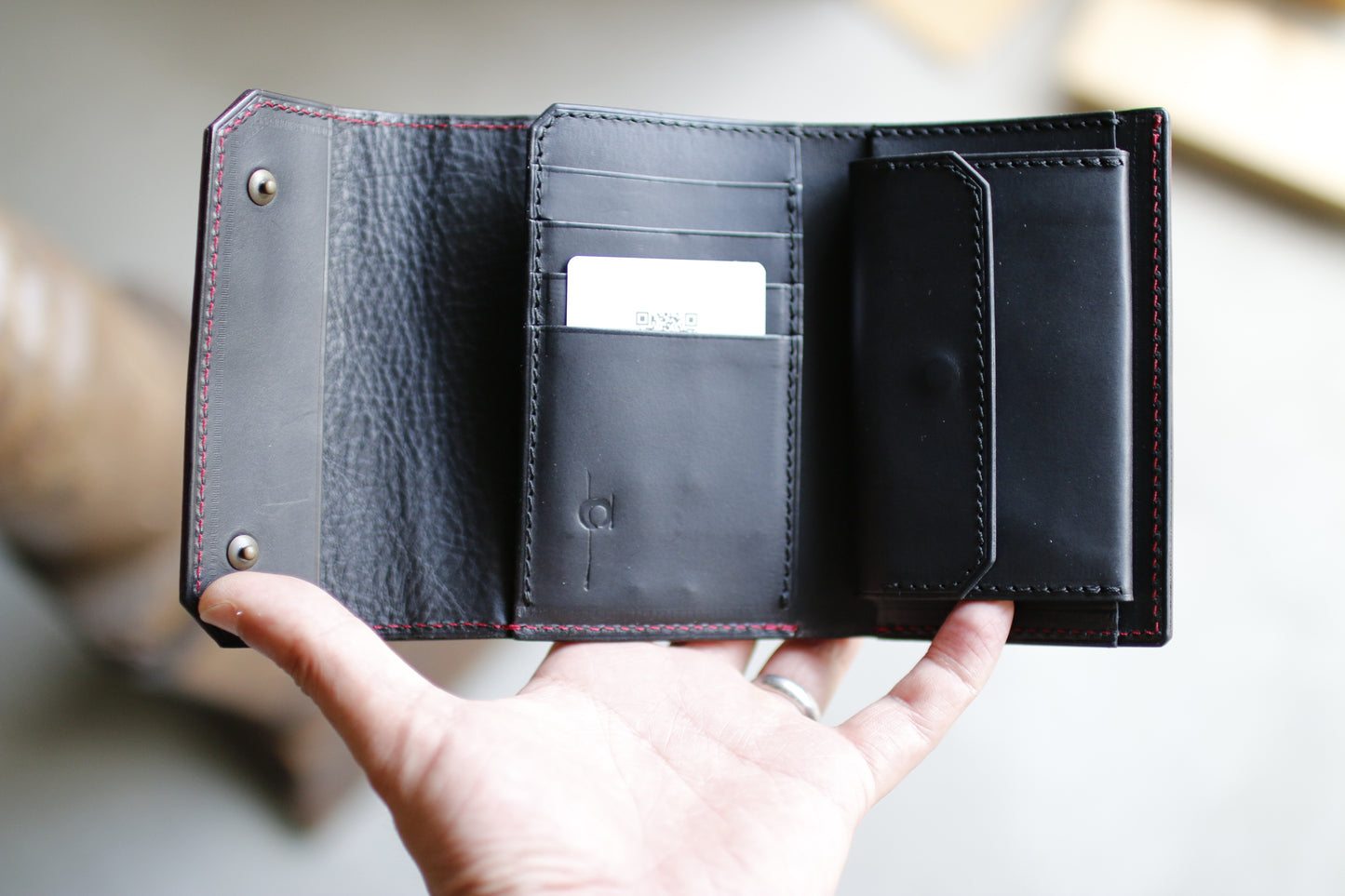 【オーダー】アリゲーターレザーのミディアムウォレット