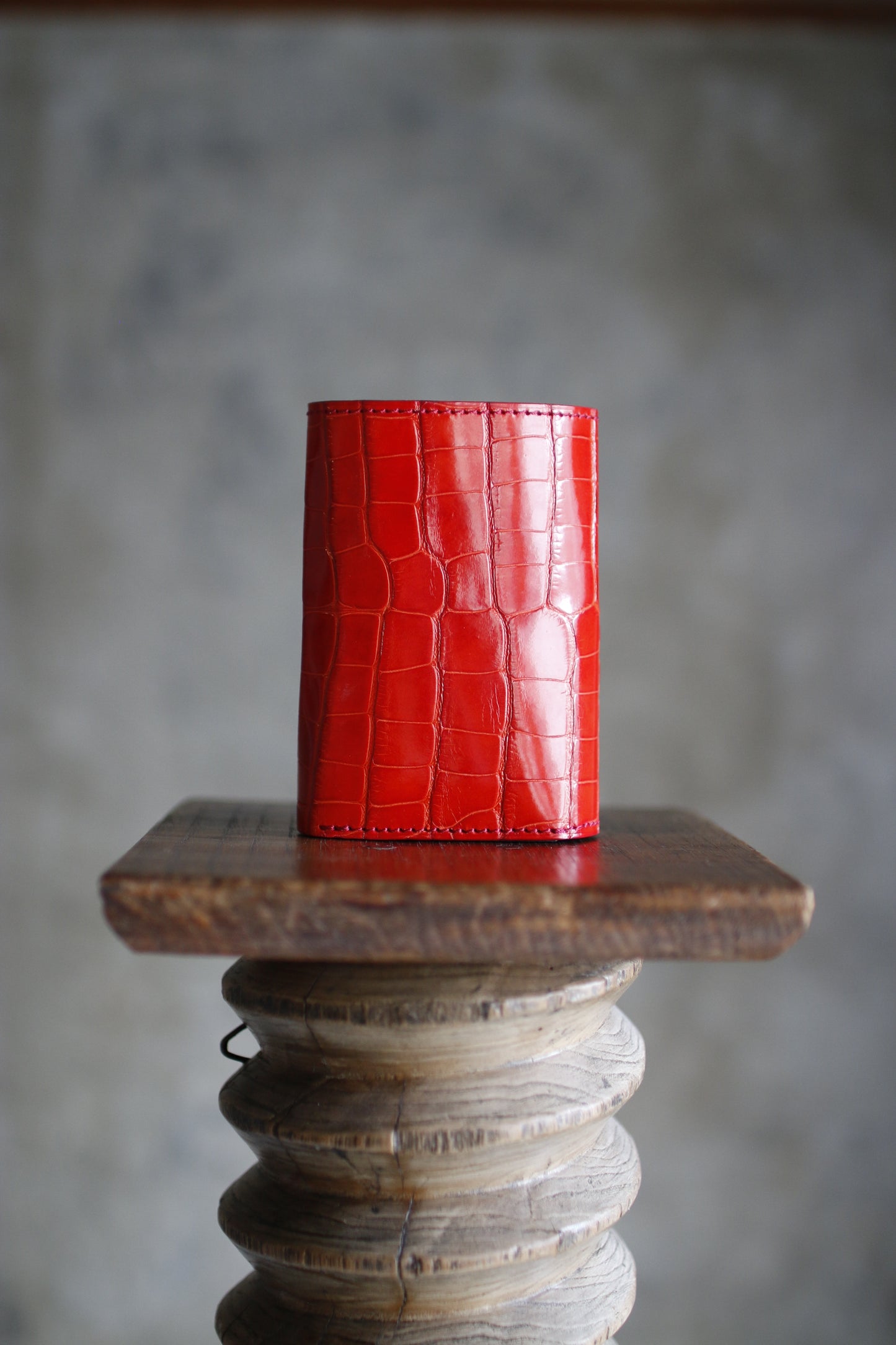 【オーダー】アリゲーターレザーのミディアムウォレット