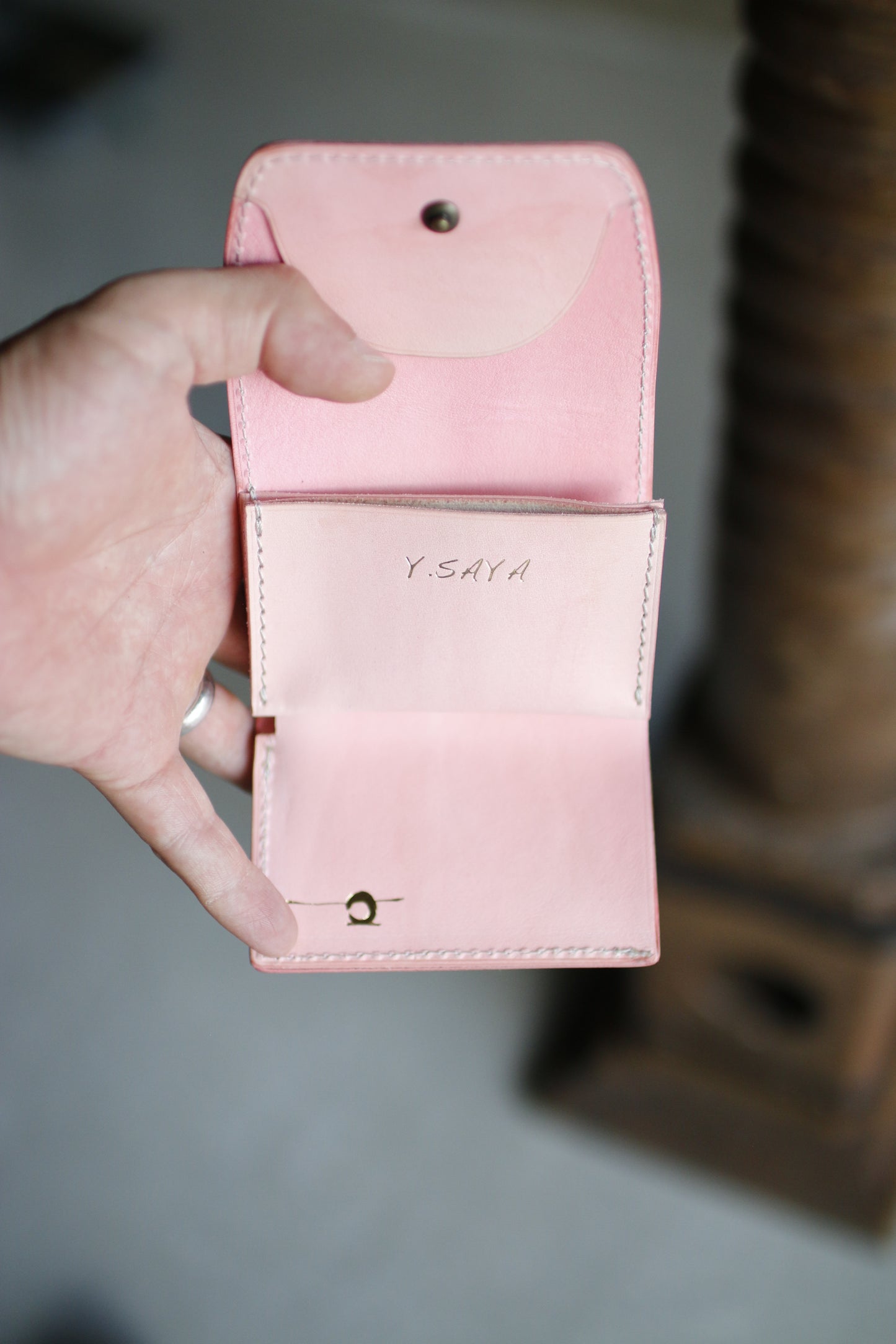 【オーダー】桜色の三つ折財布