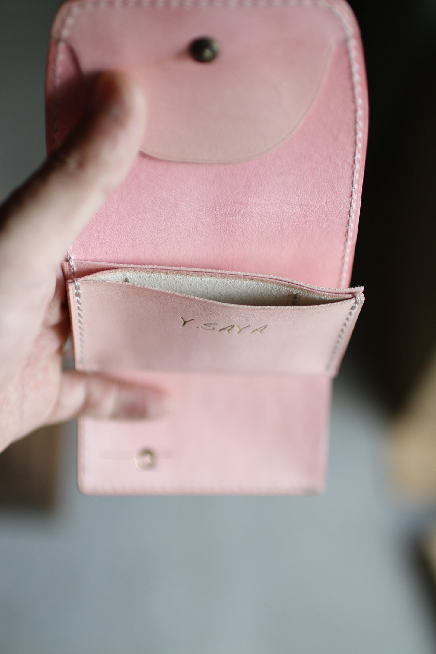 【オーダー】桜色の三つ折財布