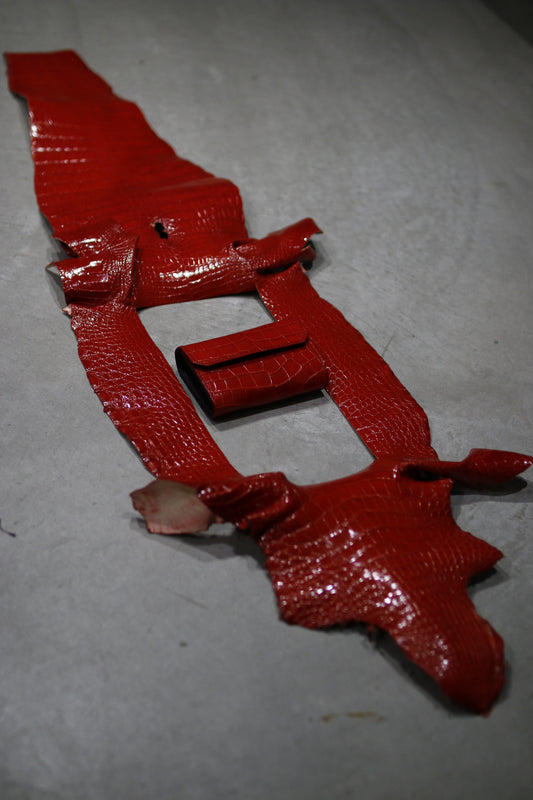 【オーダー】アリゲーターレザーのミディアムウォレット