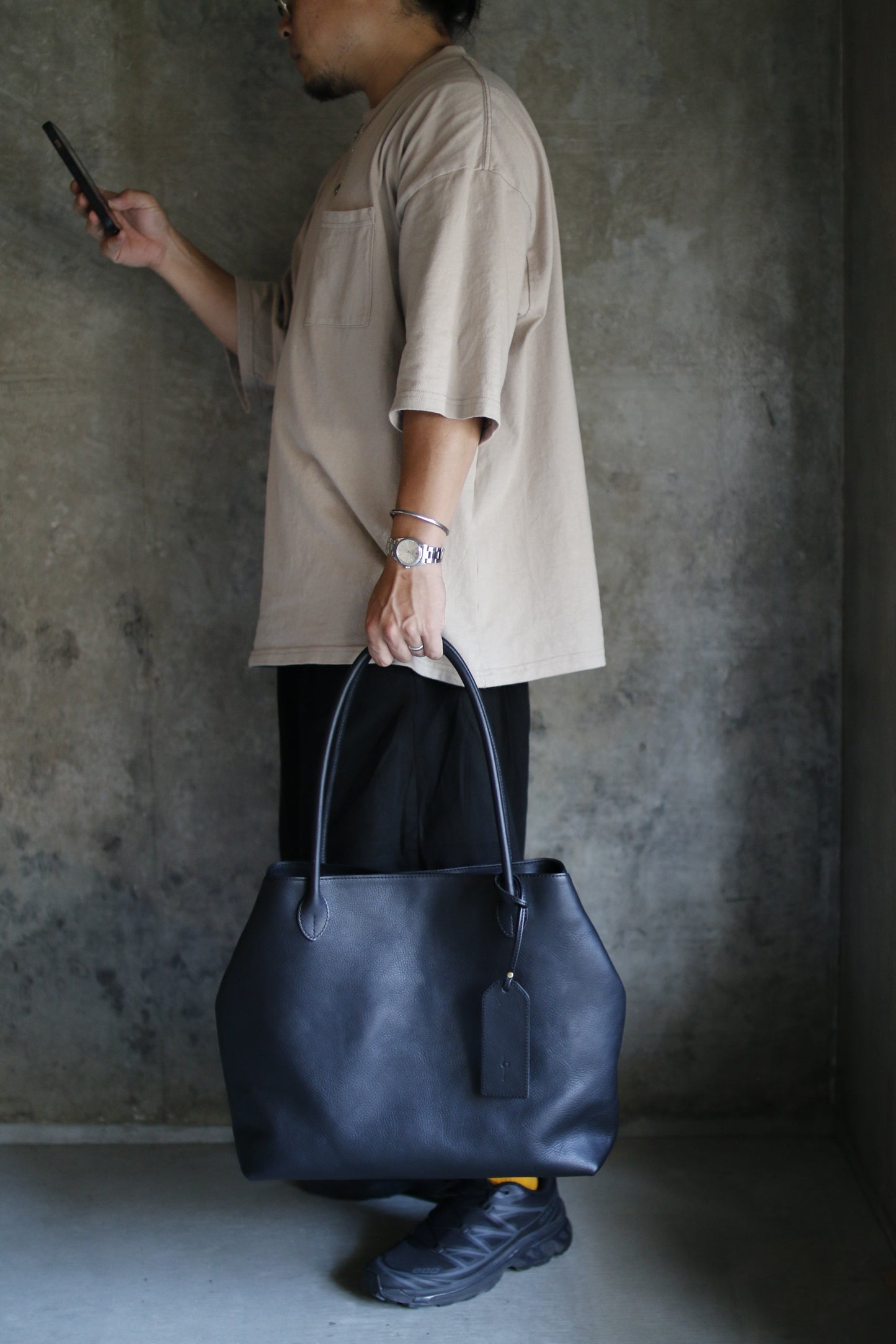 【オーダー】仕立て持ち手が美しいトートバッグ