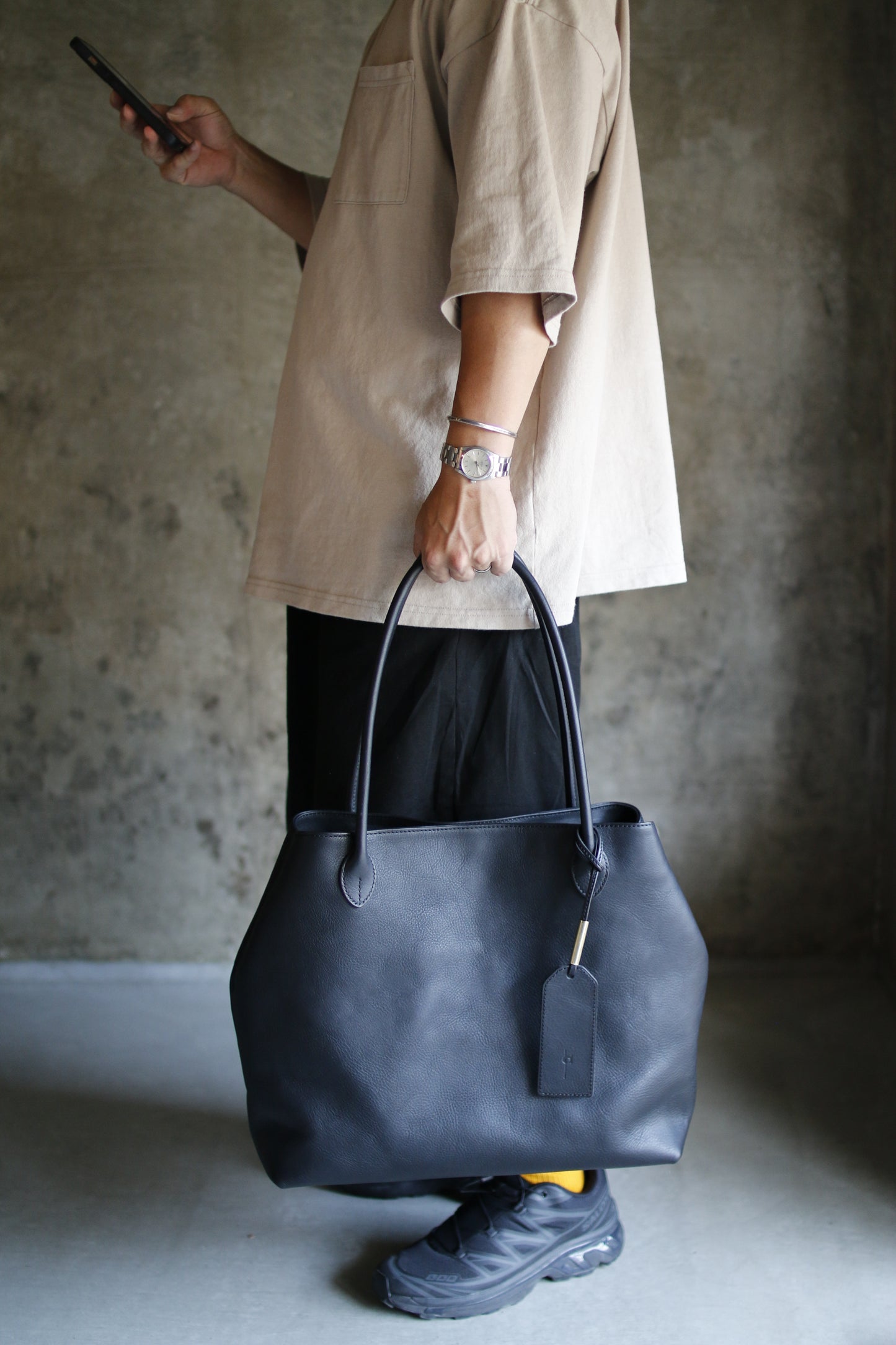 【オーダー】仕立て持ち手が美しいトートバッグ