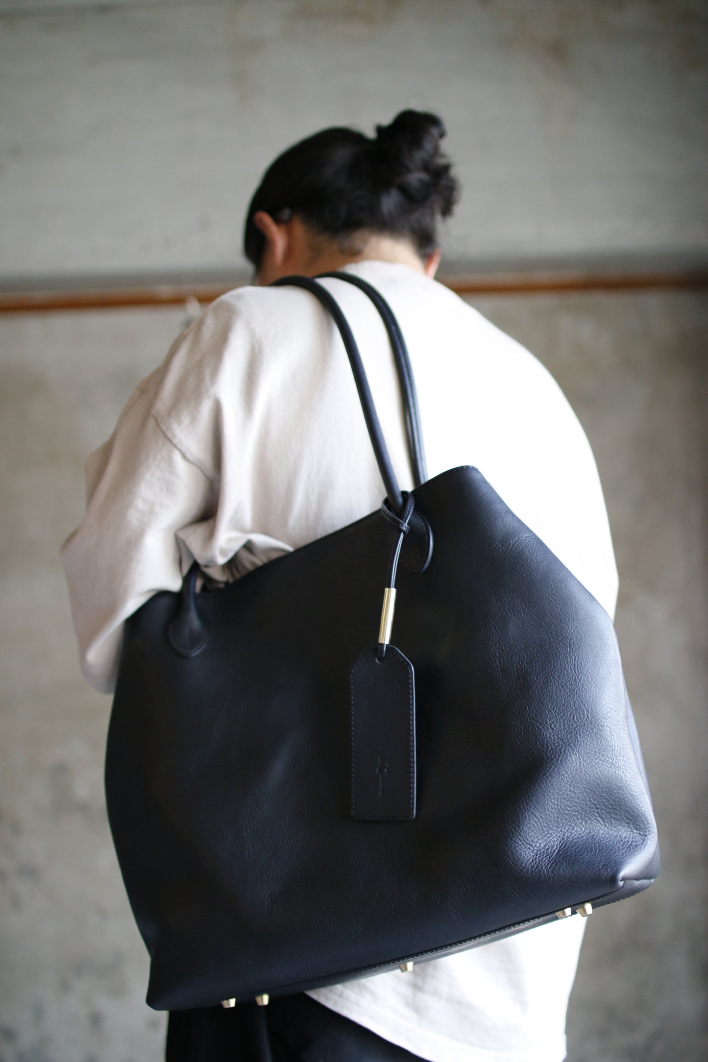 【オーダー】仕立て持ち手が美しいトートバッグ