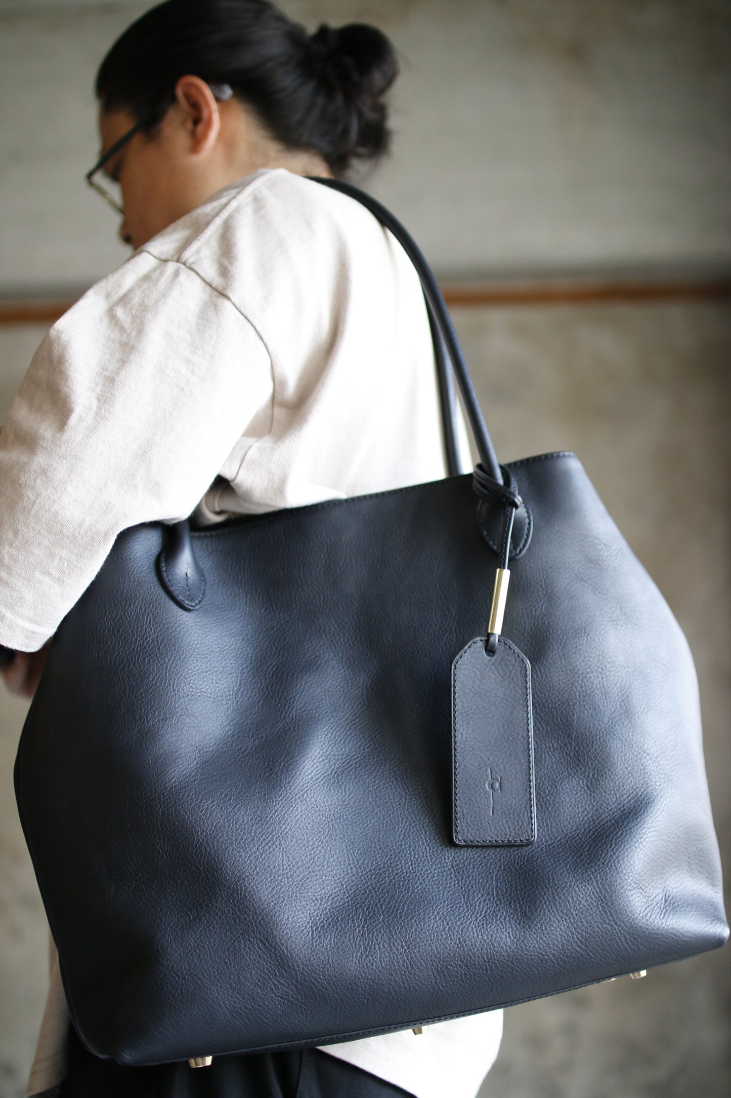 【オーダー】仕立て持ち手が美しいトートバッグ