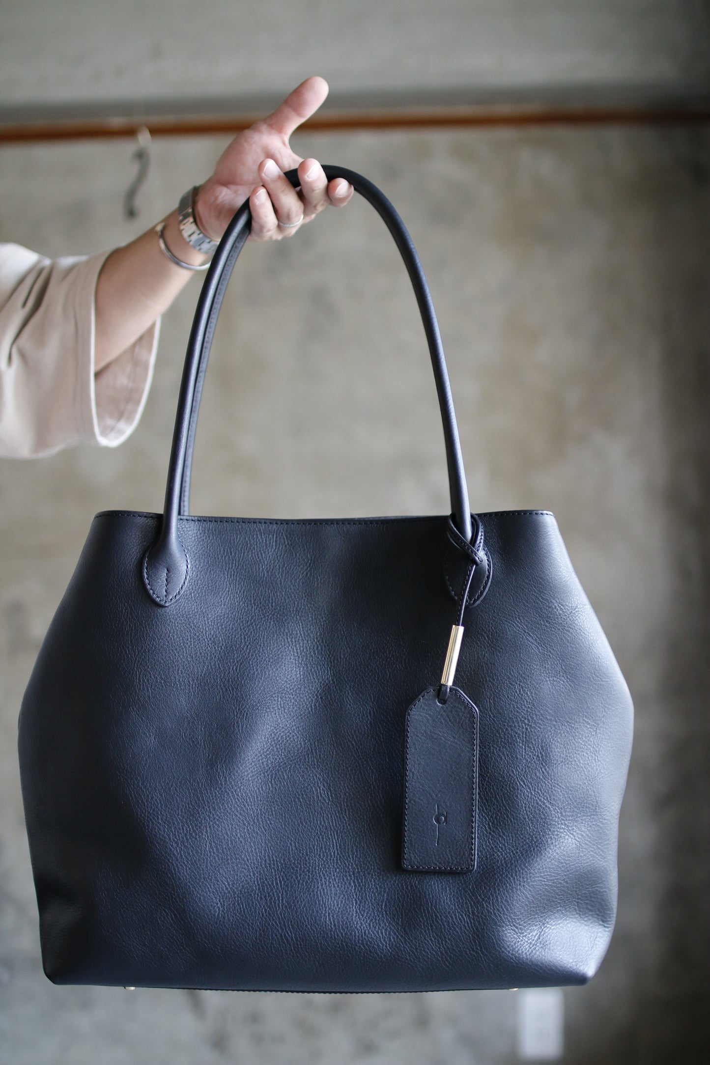 【オーダー】仕立て持ち手が美しいトートバッグ