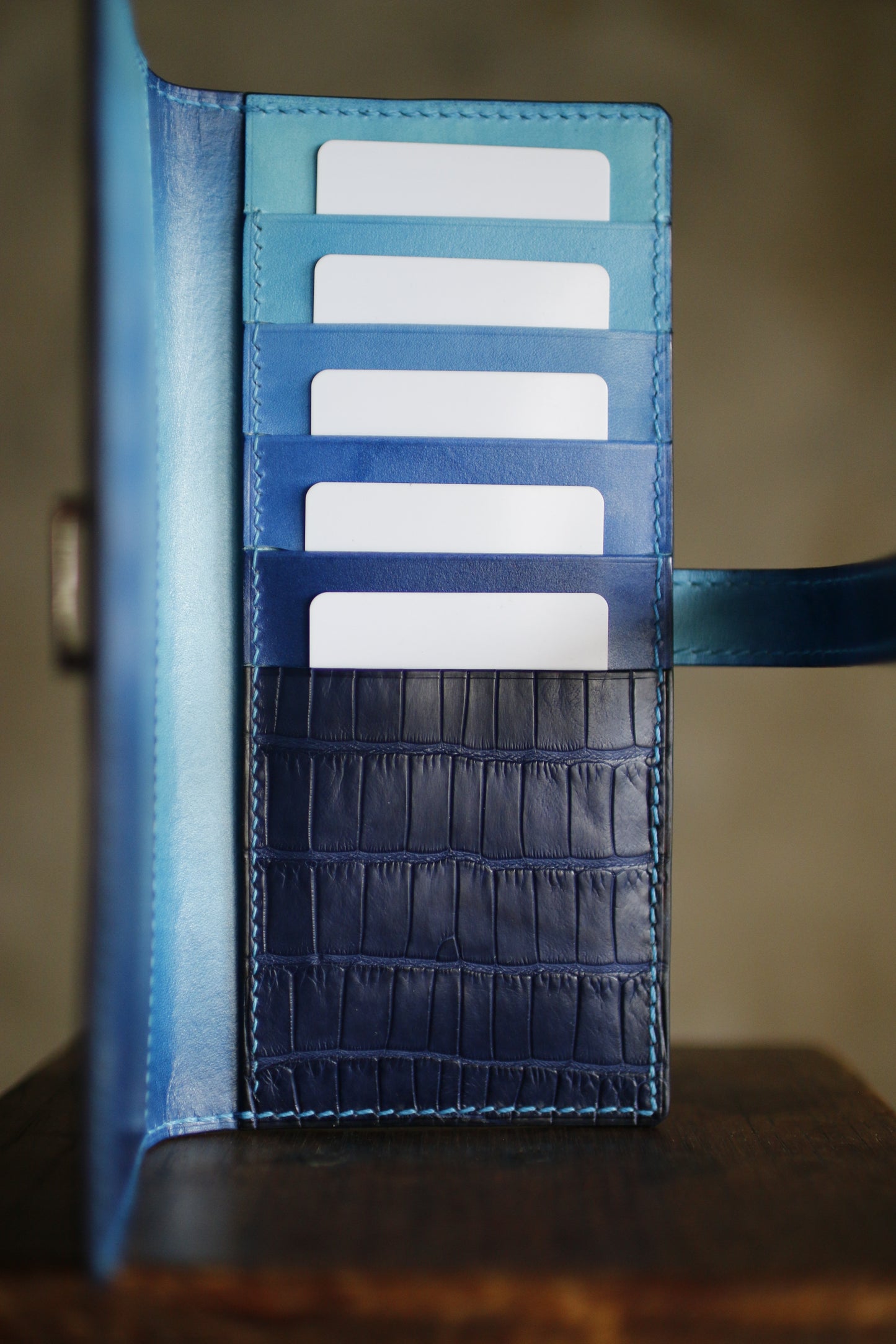 【オーダー】アリゲーター長財布ベルト差込み※総手縫い