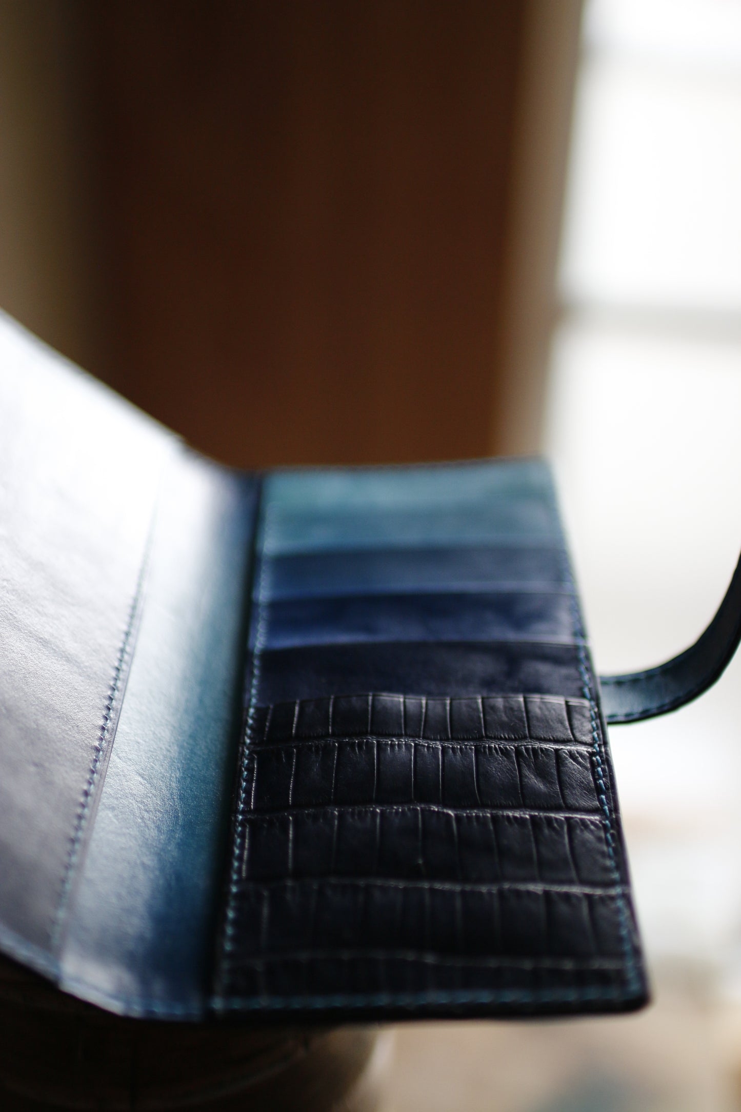 【オーダー】アリゲーター長財布ベルト差込み※総手縫い