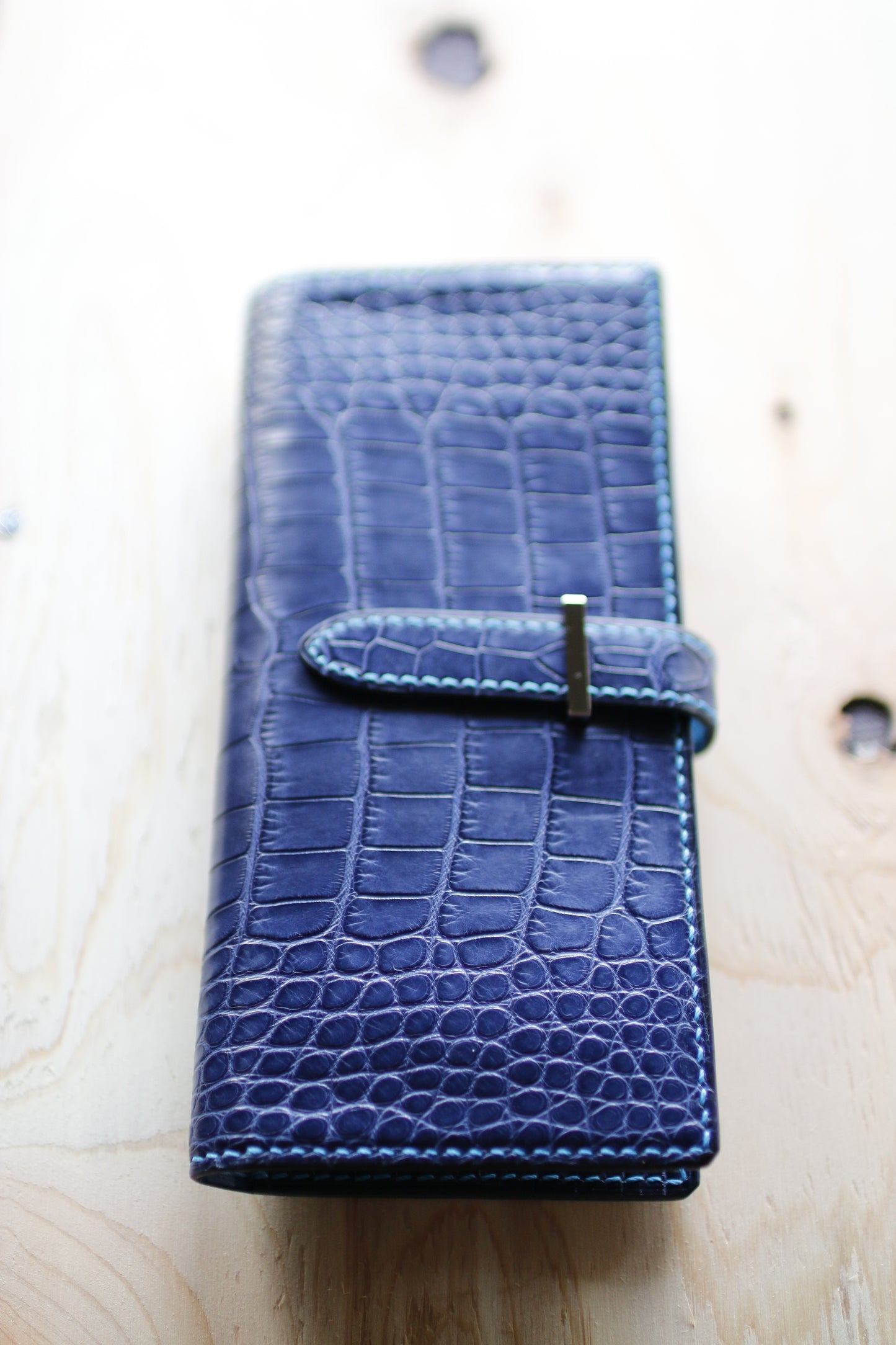 【オーダー】アリゲーター長財布ベルト差込み※総手縫い