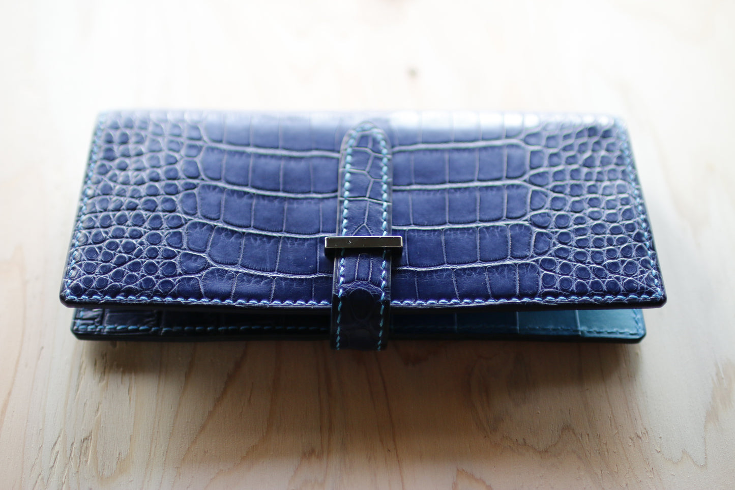 【オーダー】アリゲーター長財布ベルト差込み※総手縫い